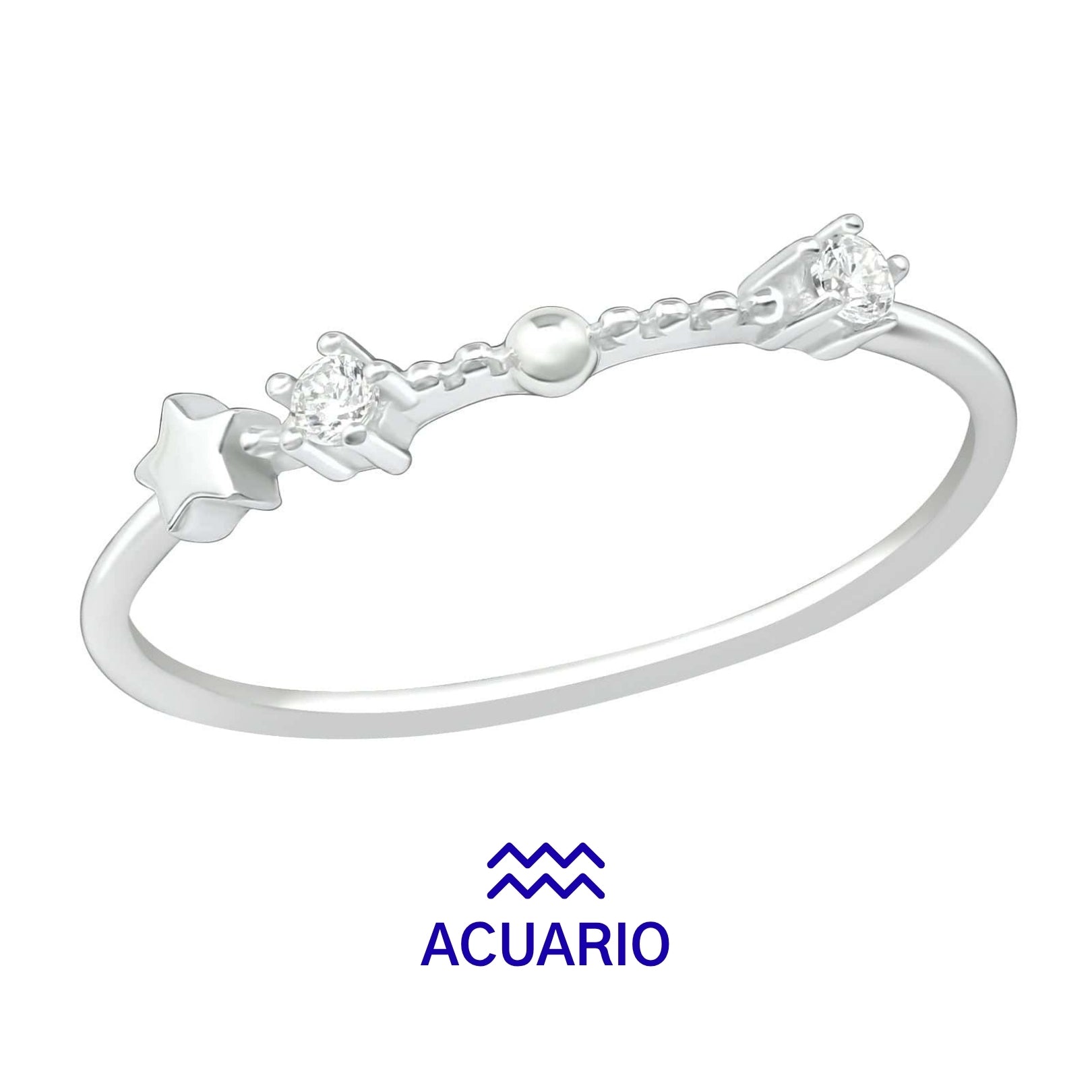 Anillo Acuario Plata