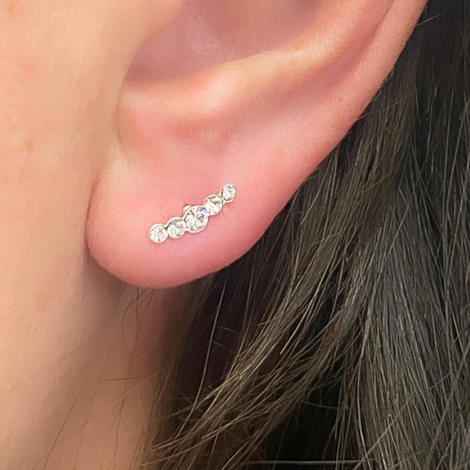 Aritos 5 Circones Plata