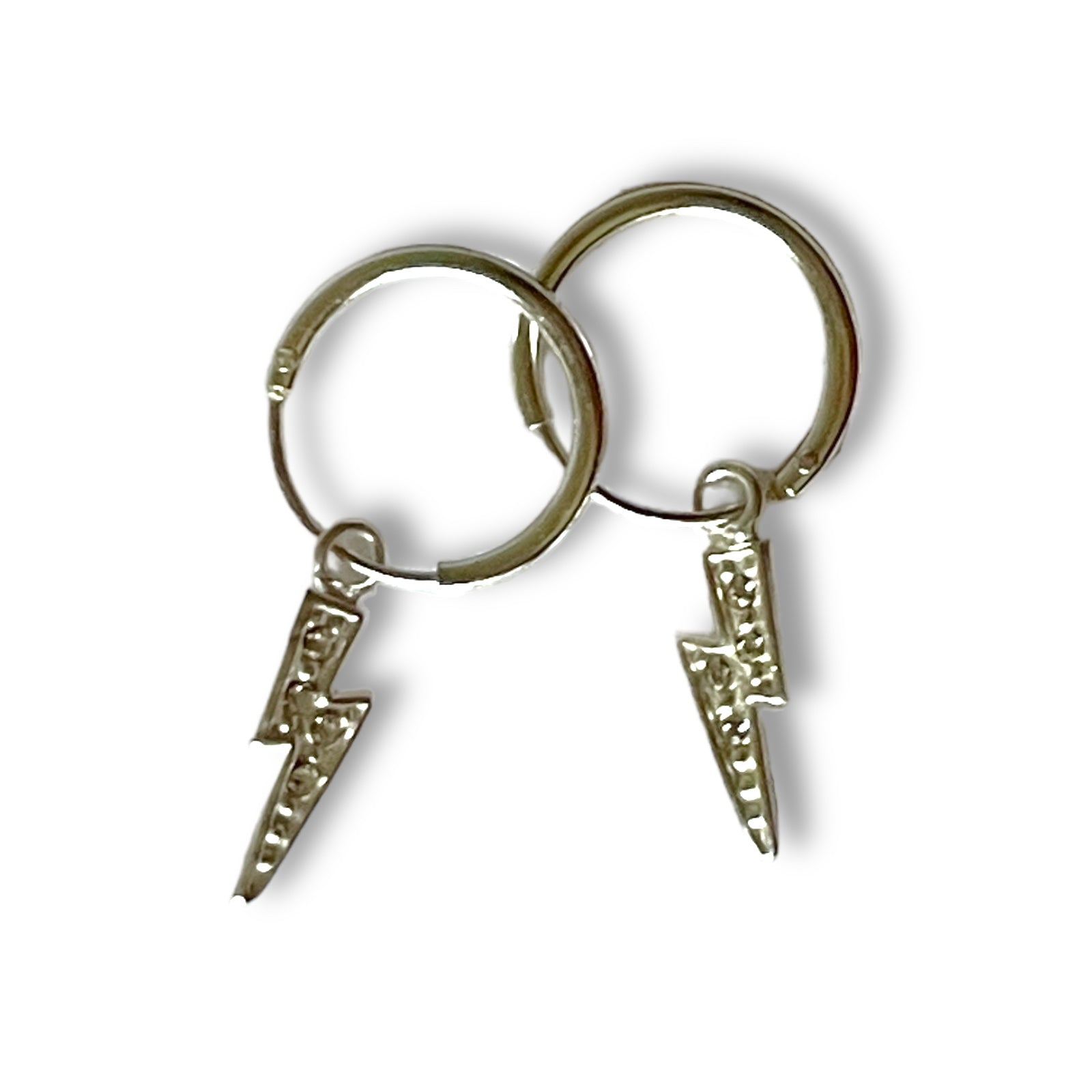 Aros Argolla Rayo Colgante