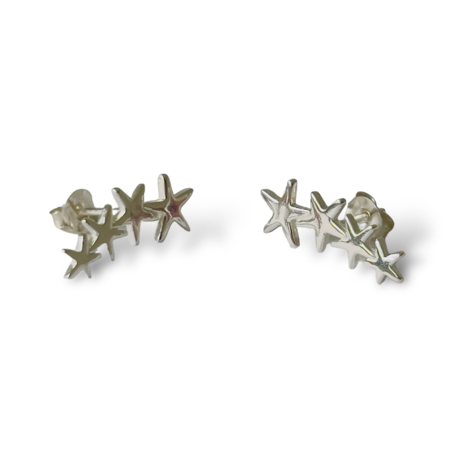 Aros Estrella Símil Trepador Silver