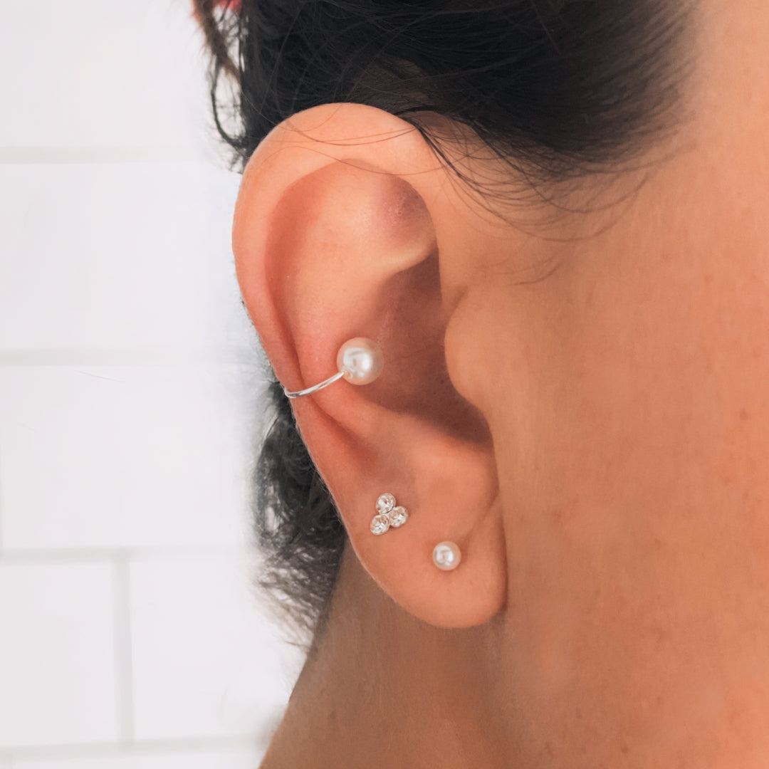 Aros 3 Circones Silver