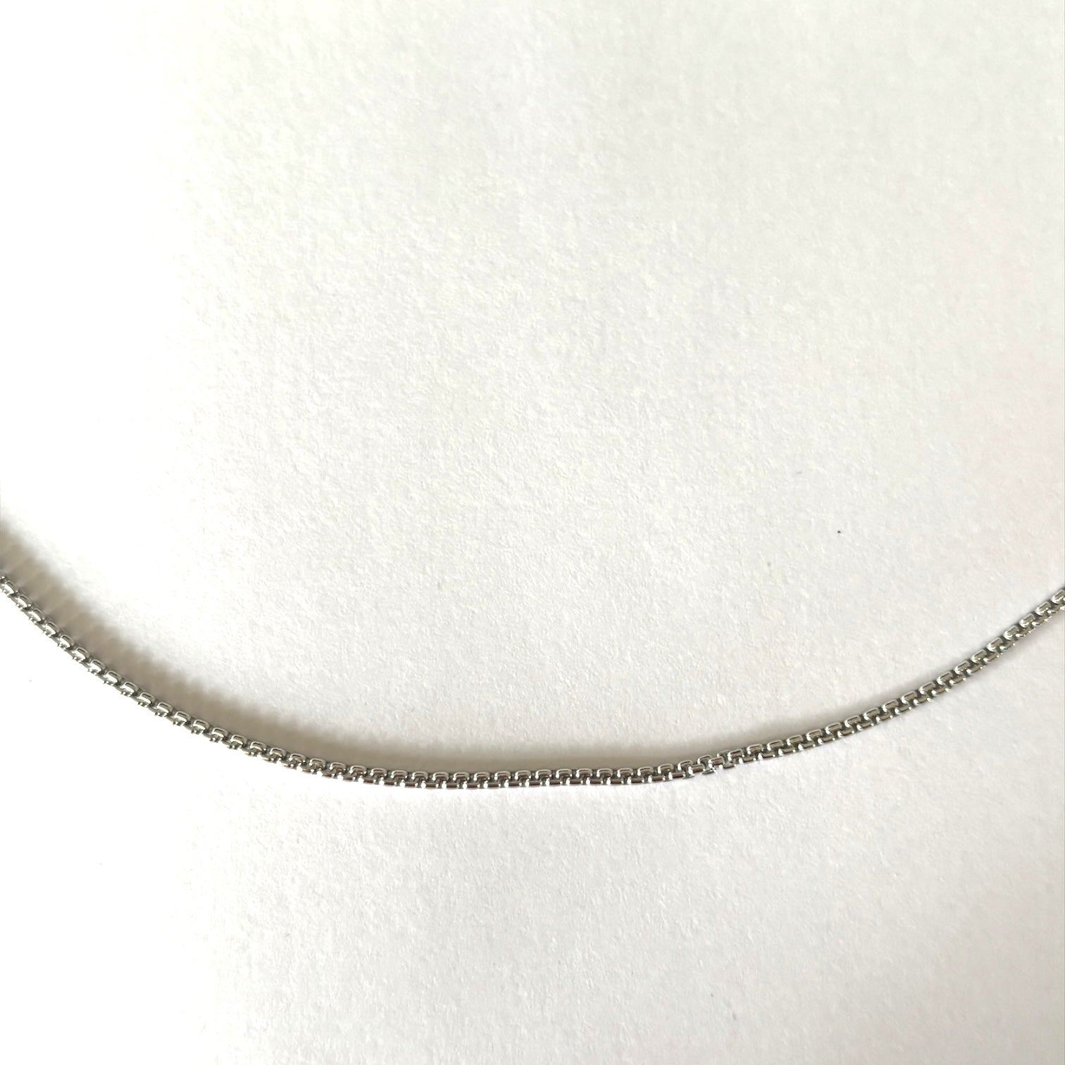 Cadena Unisex Caja - 60 cm - Plata