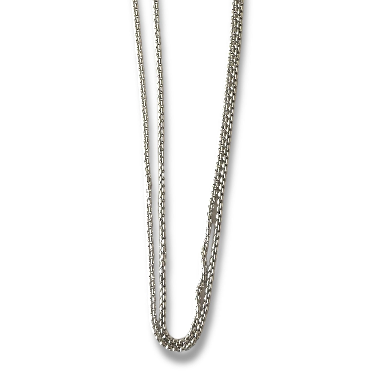 Cadena Unisex Caja - 60 cm - Plata