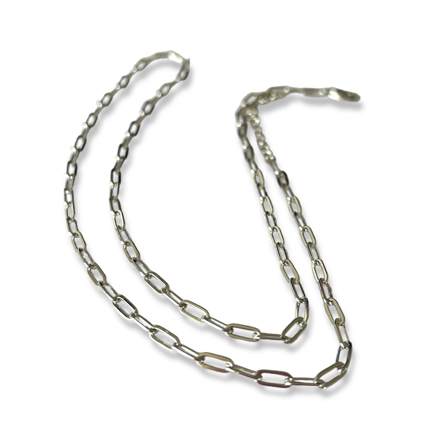 Cadena Unisex Gruesa 50 cm Plata