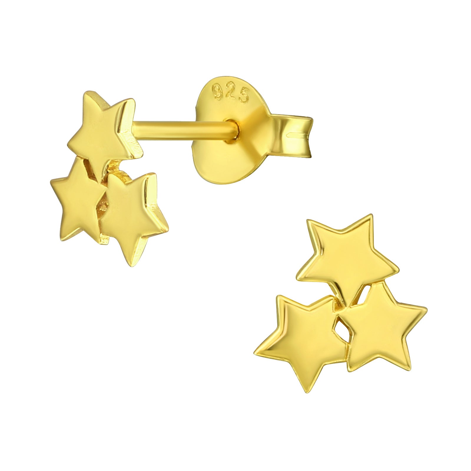 Aros 3 estrellas gold