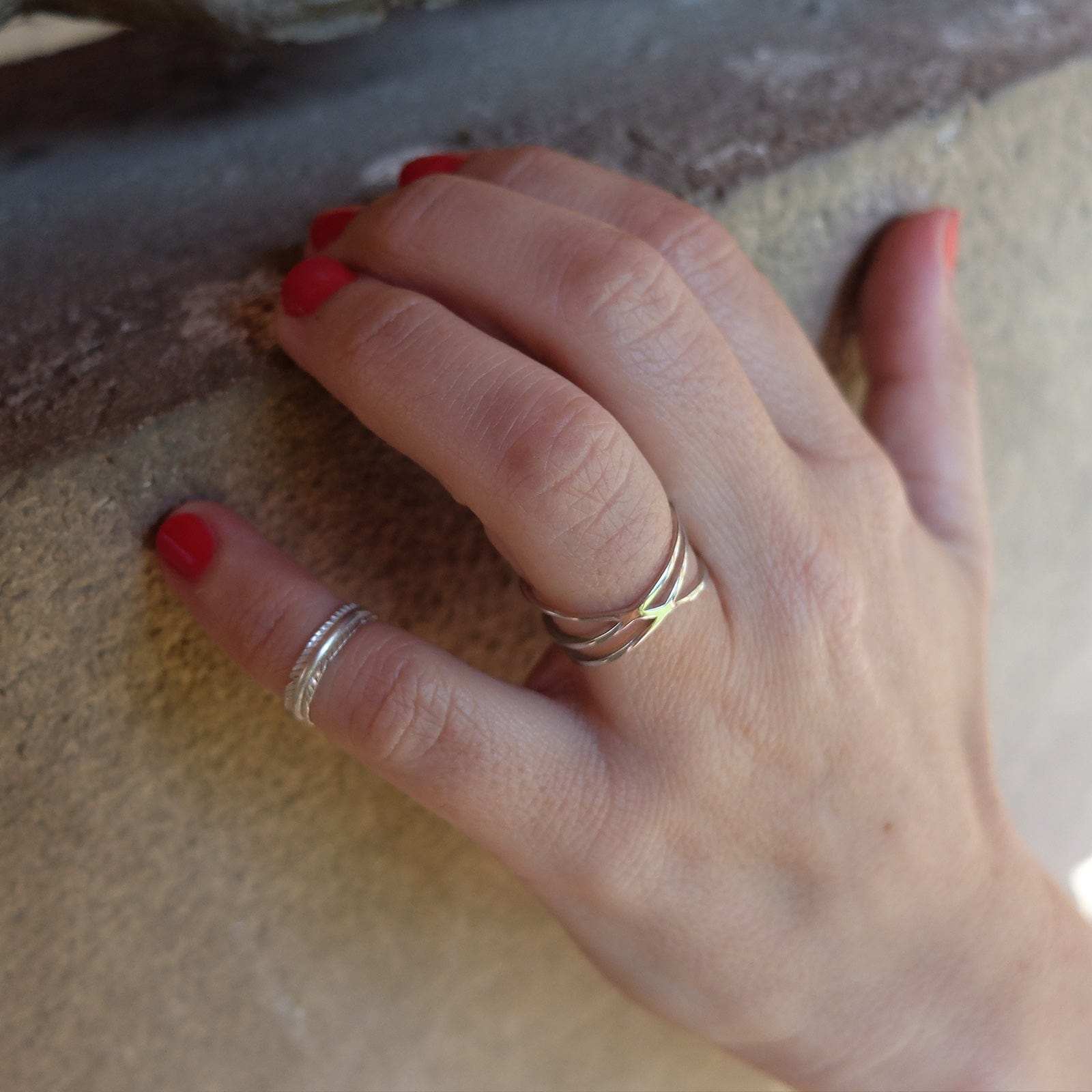 Anillo Entrelazado plata