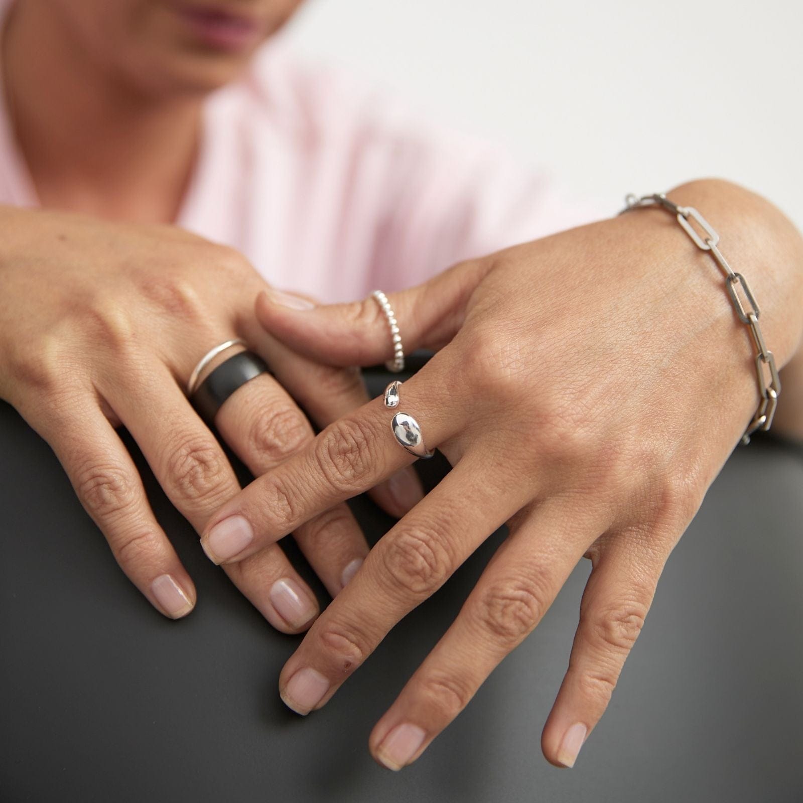 Goia ANILLO Anillo Gotas Silver