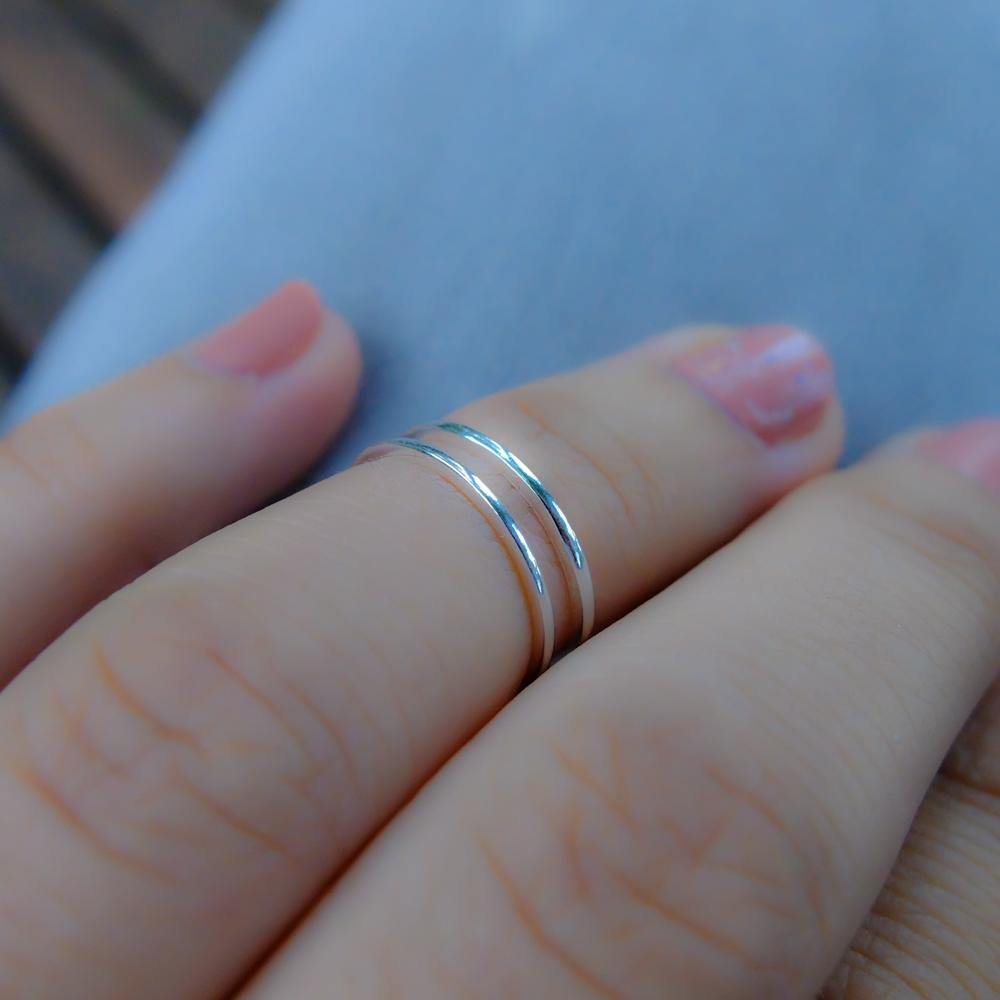 Anillo midi 2 lineas - Goia