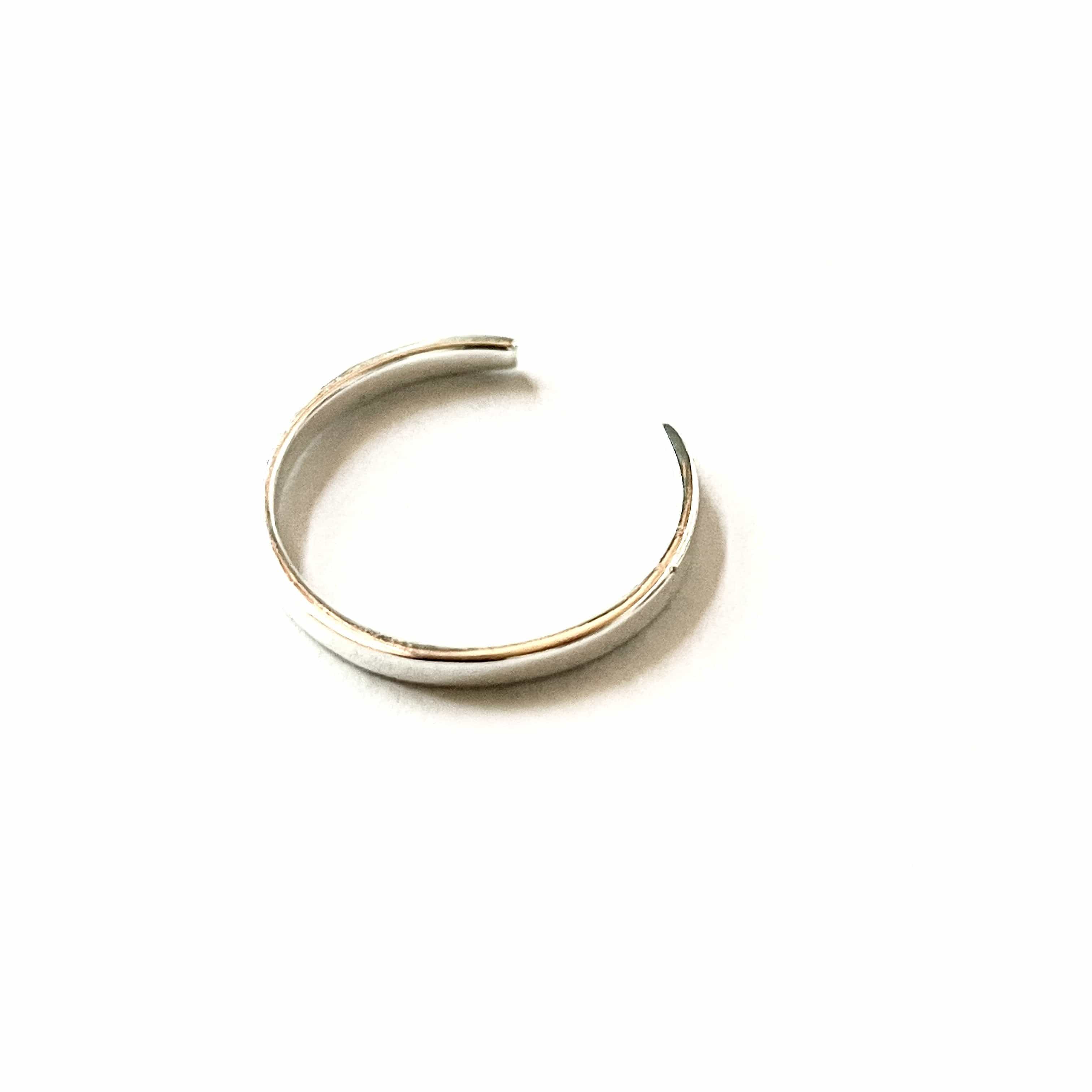 Anillo Midi Liso Ajustable plata