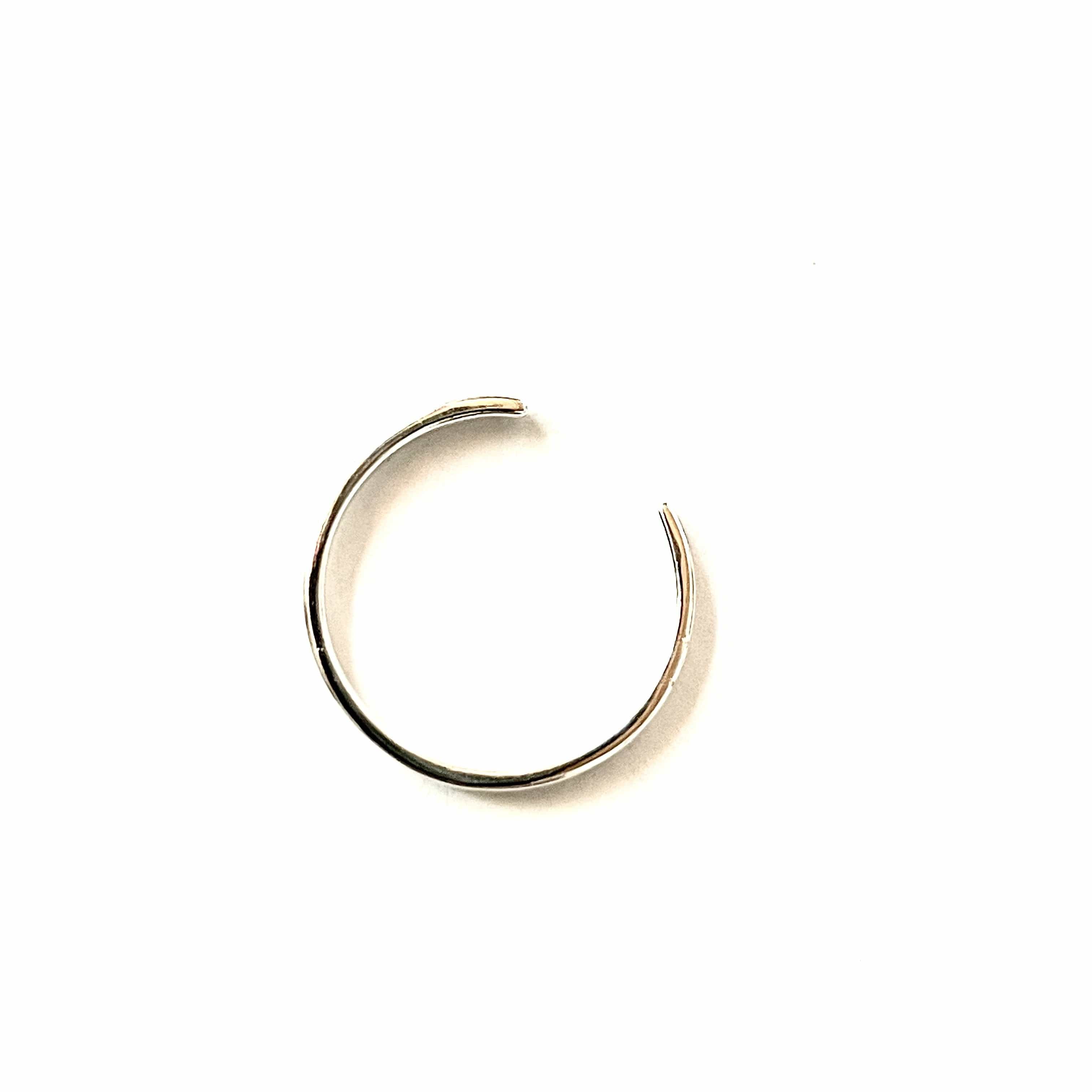 Anillo Midi Liso Ajustable plata