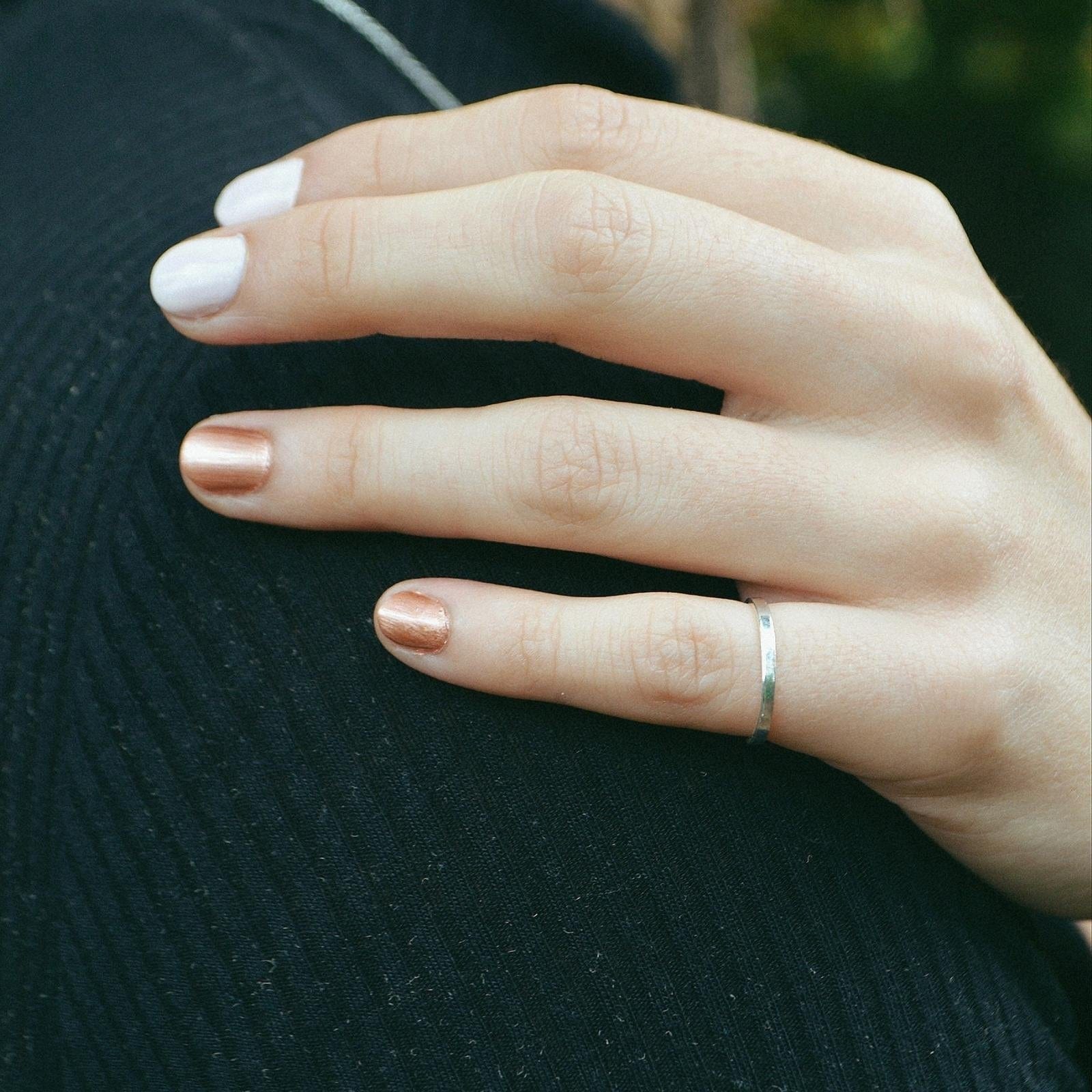 Anillo Midi Liso Ajustable plata