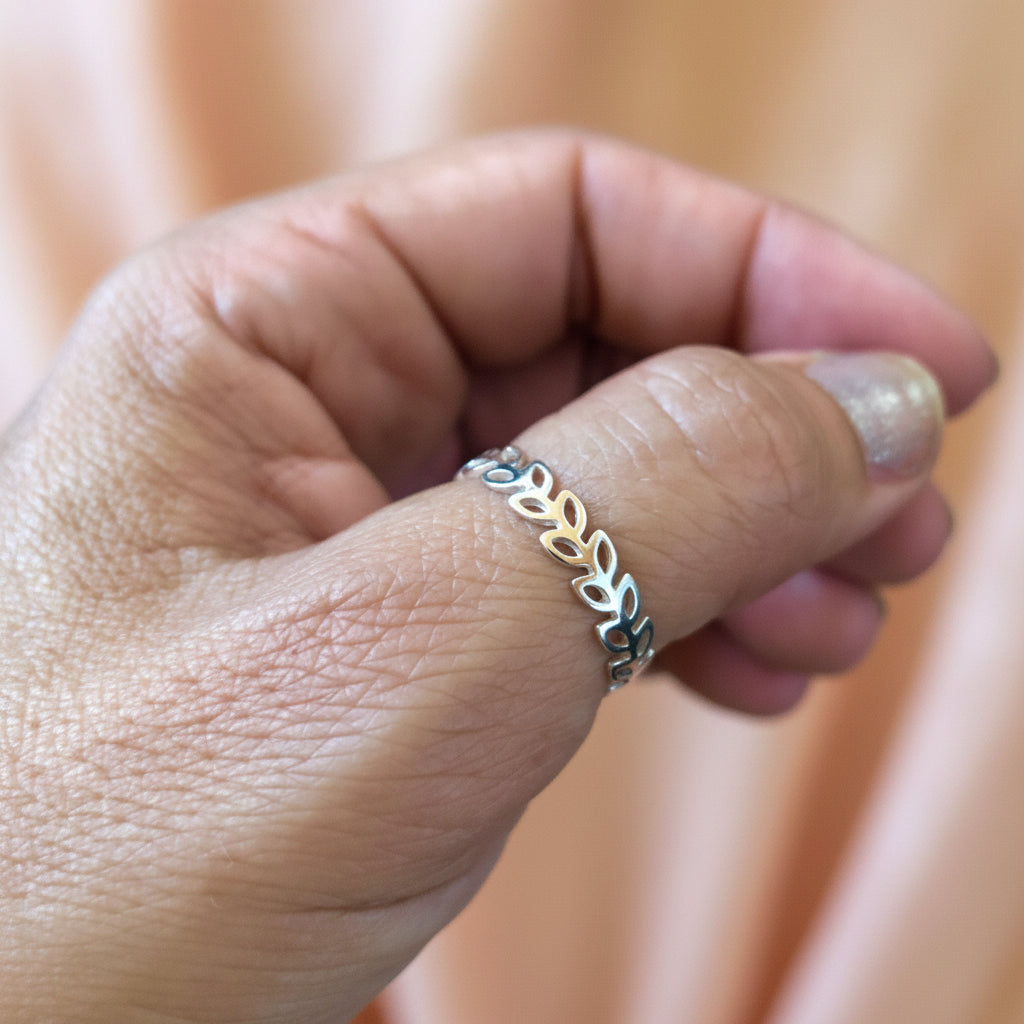 GOIA ANILLO ANILLO RAMAS PLATA