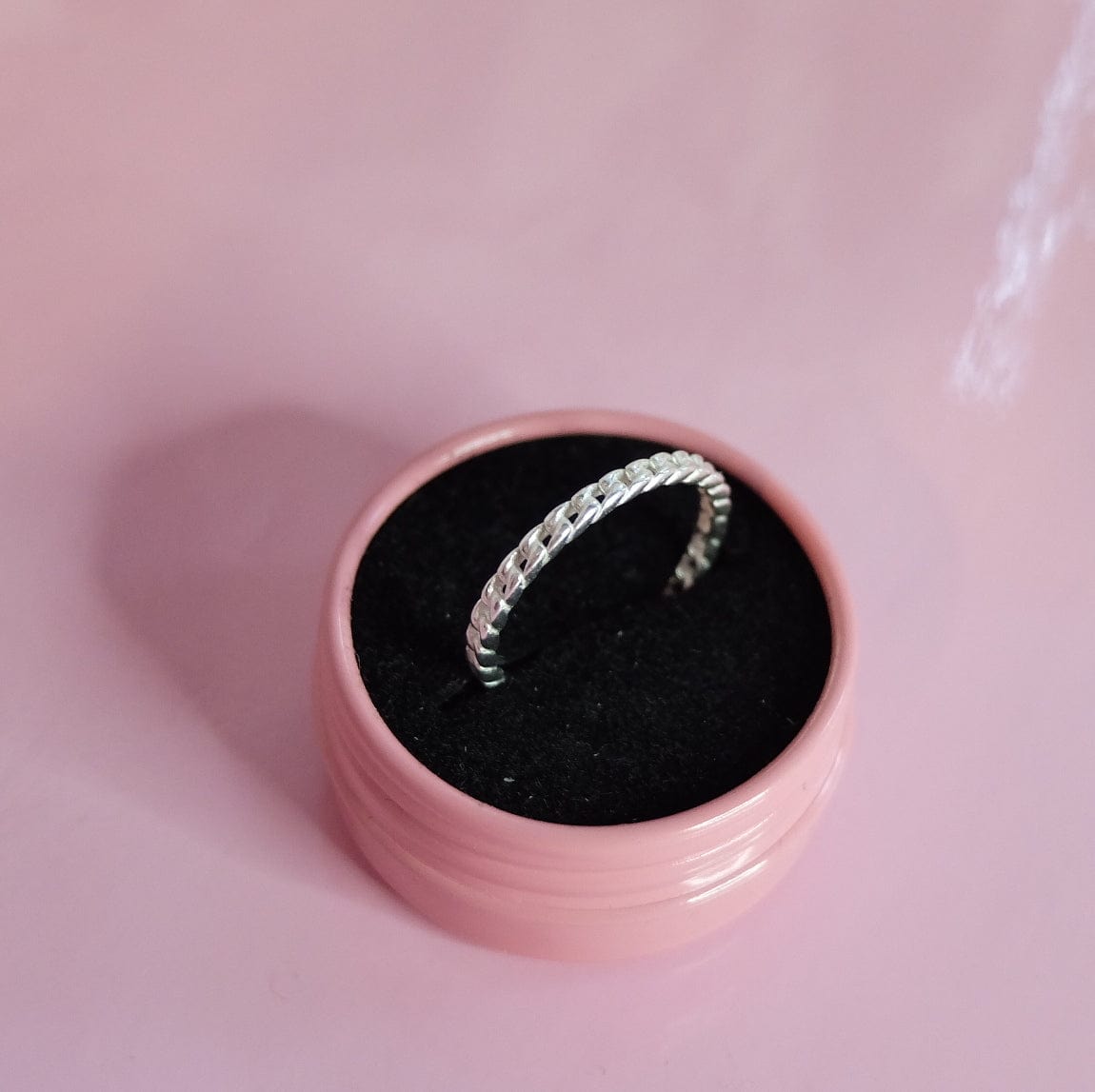 Anillo Cadena Recta 1,8 mm Plata