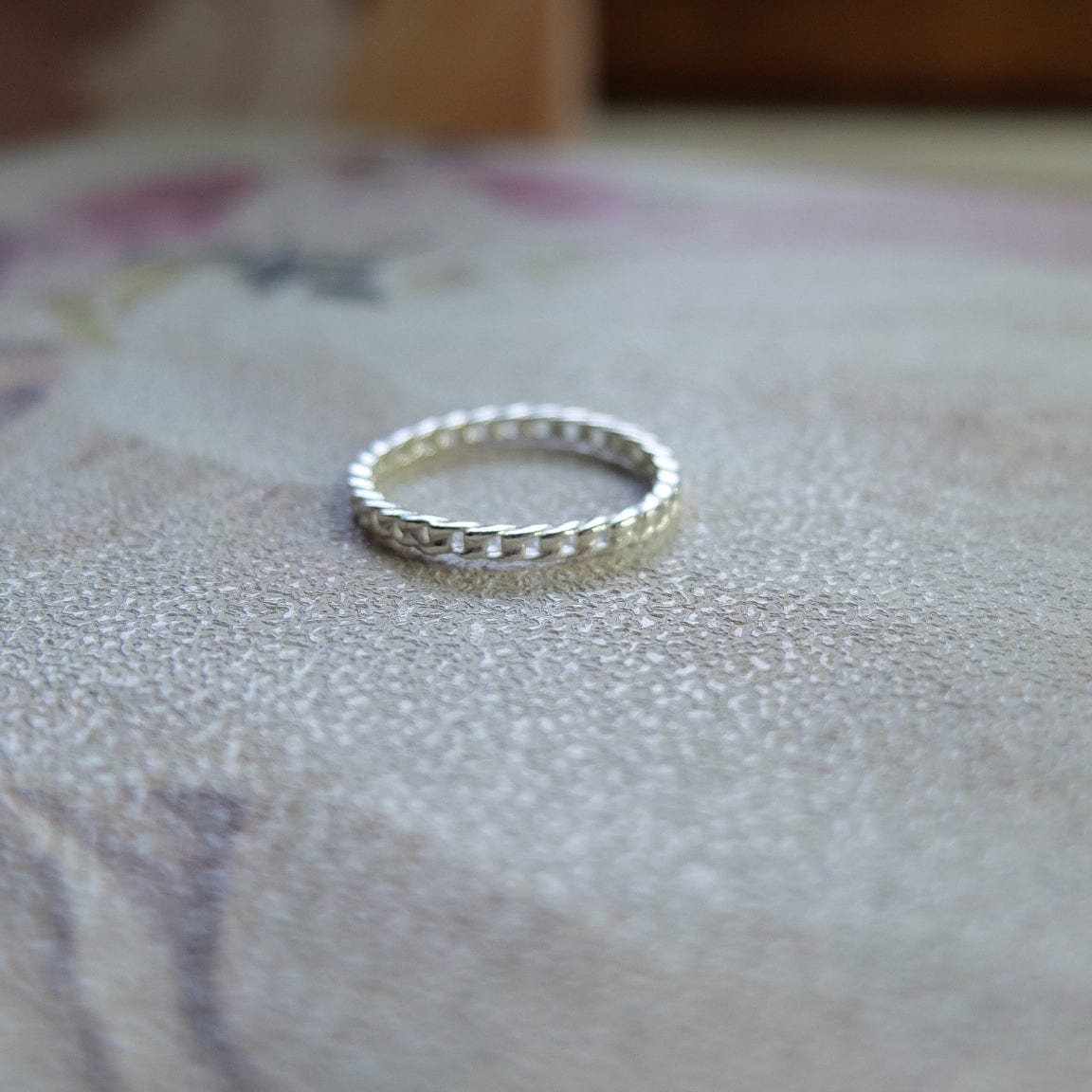 Anillo Cadena Recta 1,8 mm Plata