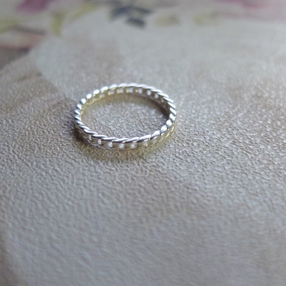 Anillo Cadena Recta 1,8 mm Plata
