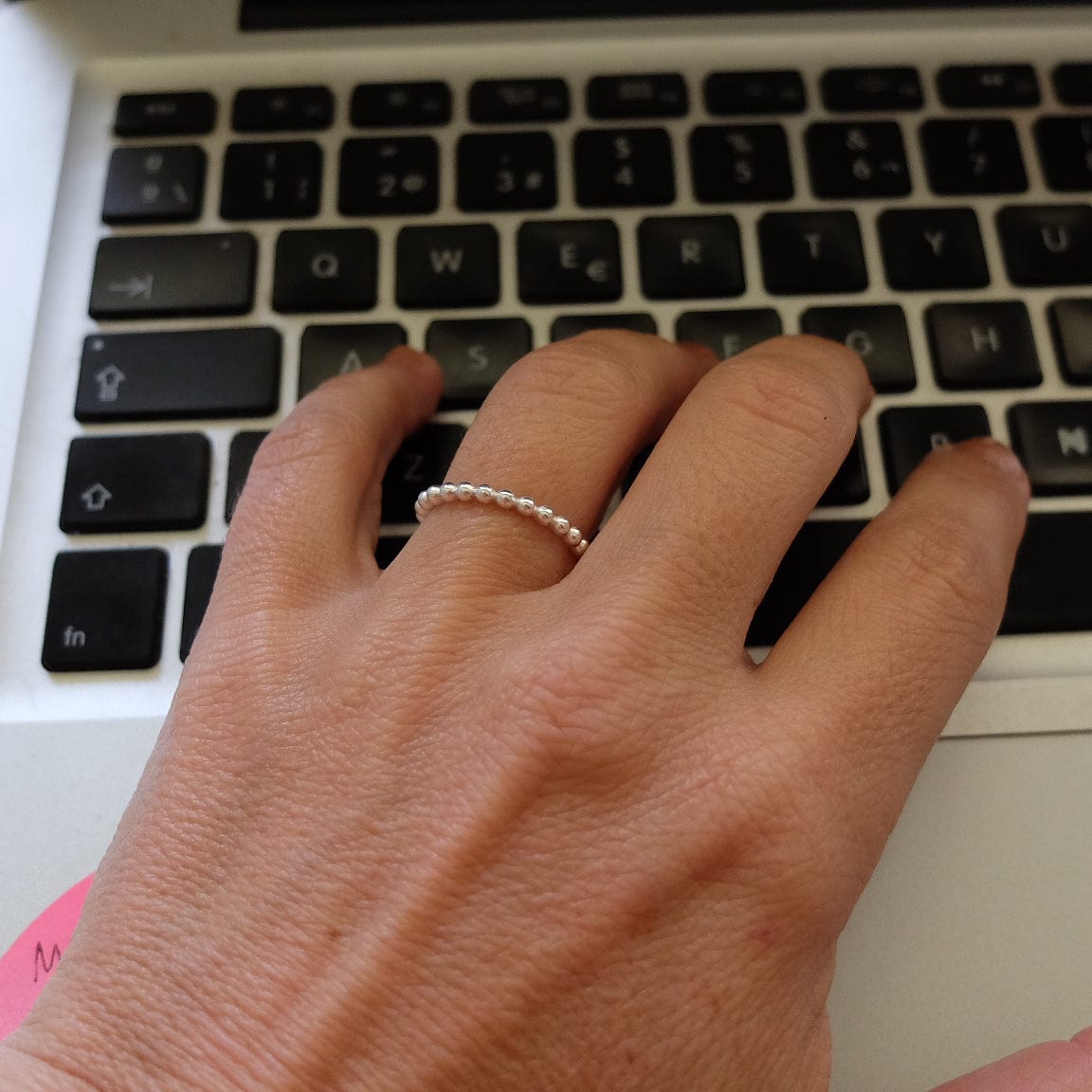 Anillo Pelotitas 2,3 mm Plata