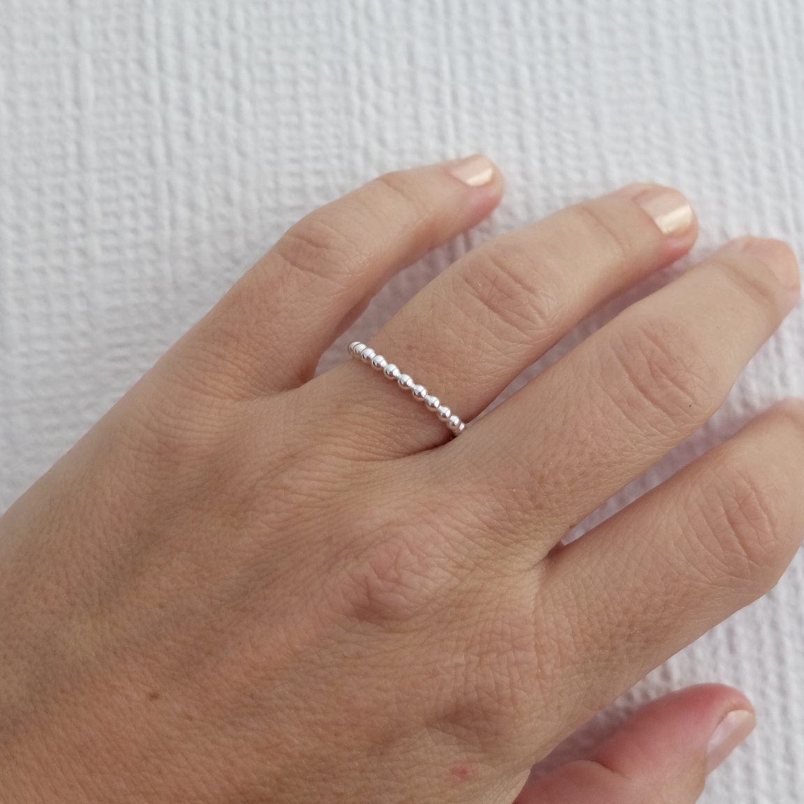 Anillo Pelotitas 2,3 mm Plata