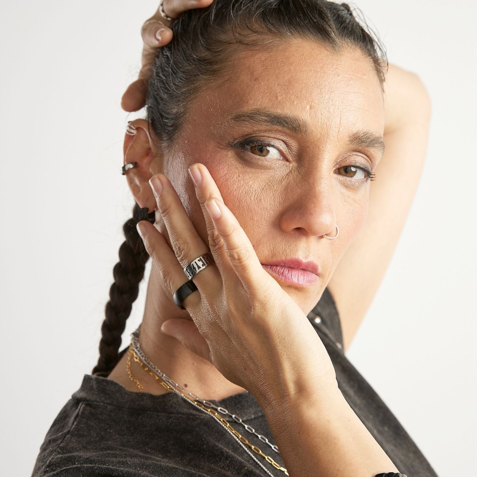 Goia Anillo Runas - Acero Inoxidable