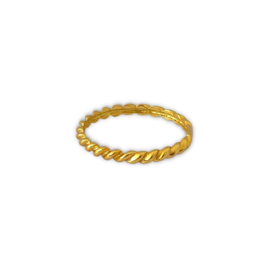 Anillo Retorcido Grueso Gold