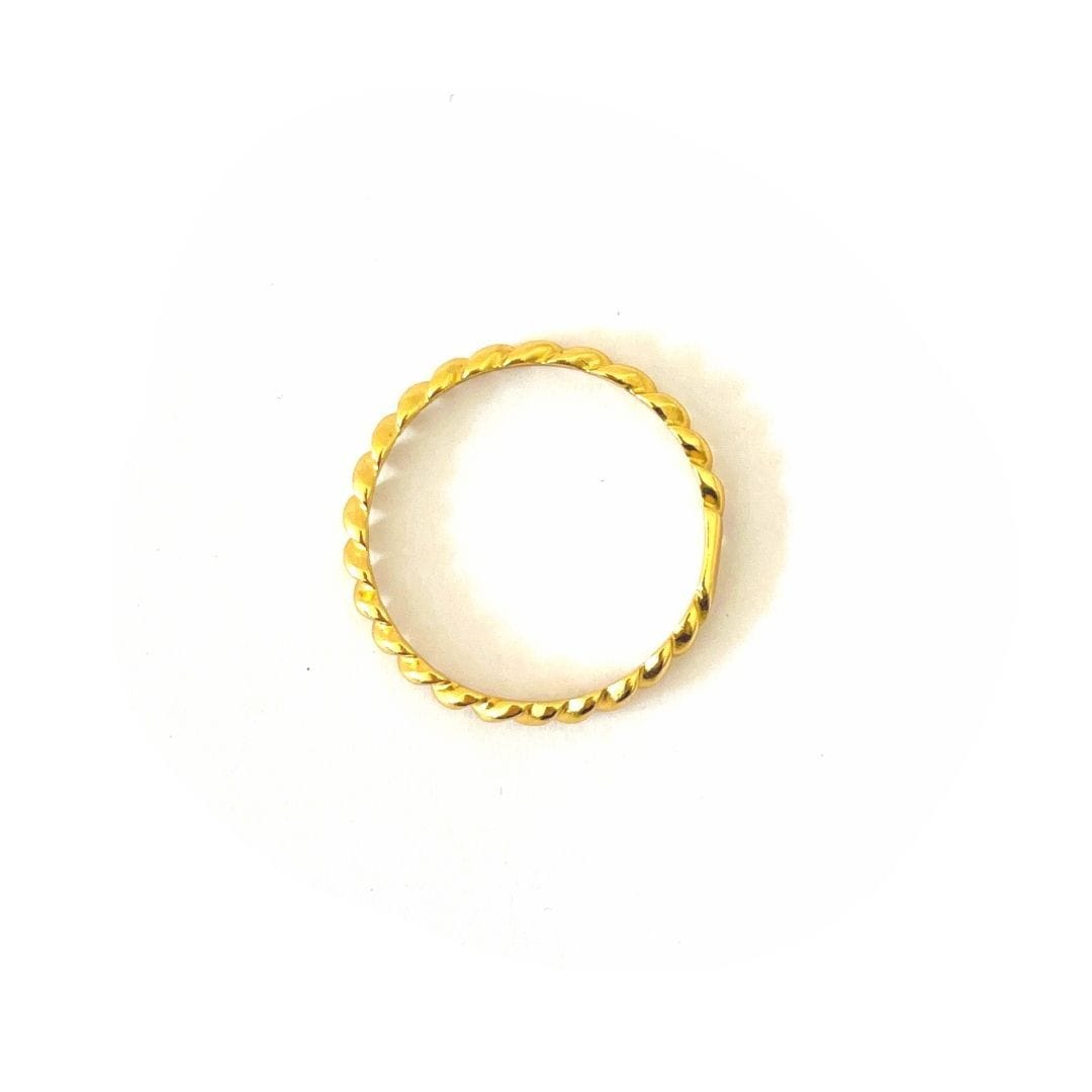 Anillo Retorcido Grueso Gold