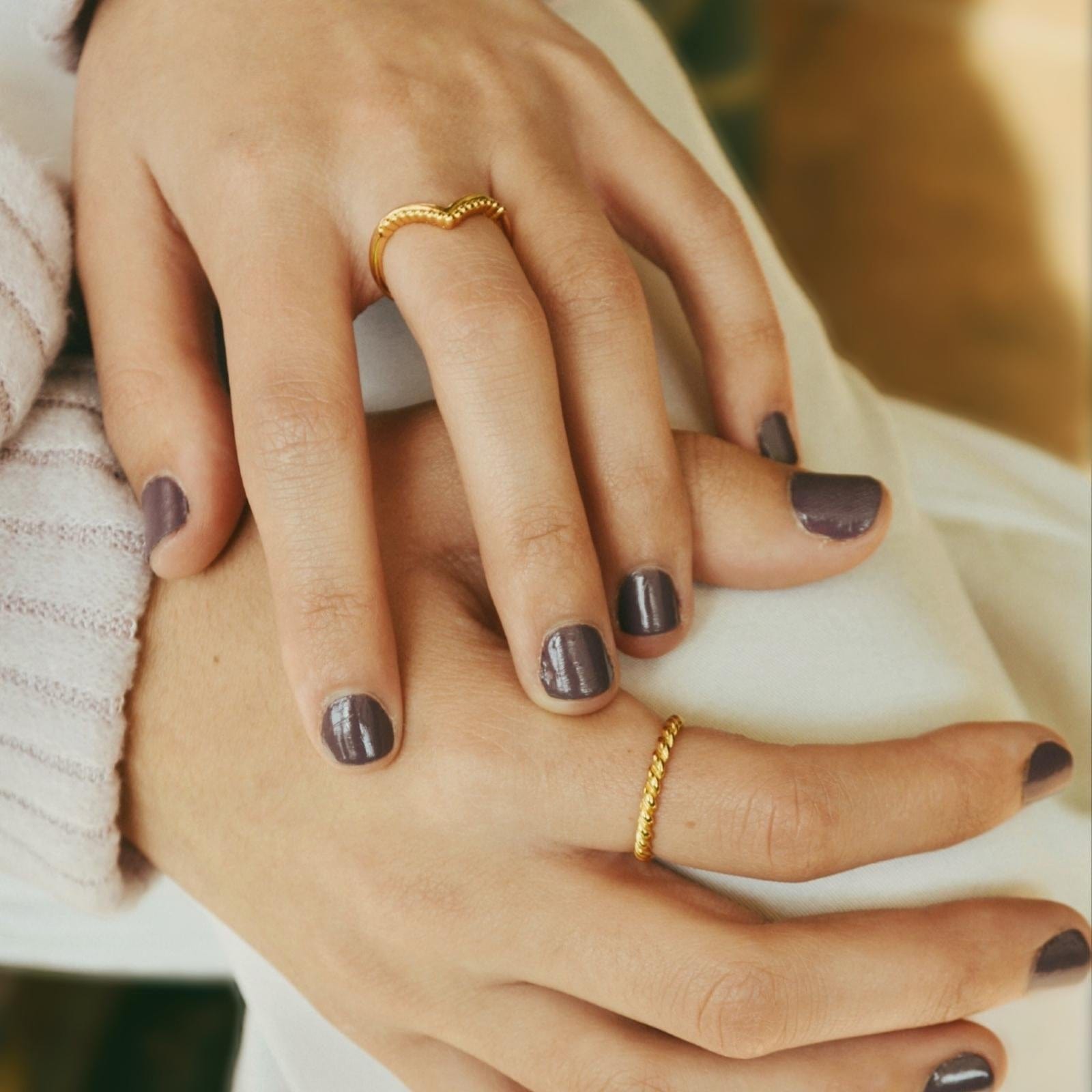 Anillo Retorcido Grueso Gold