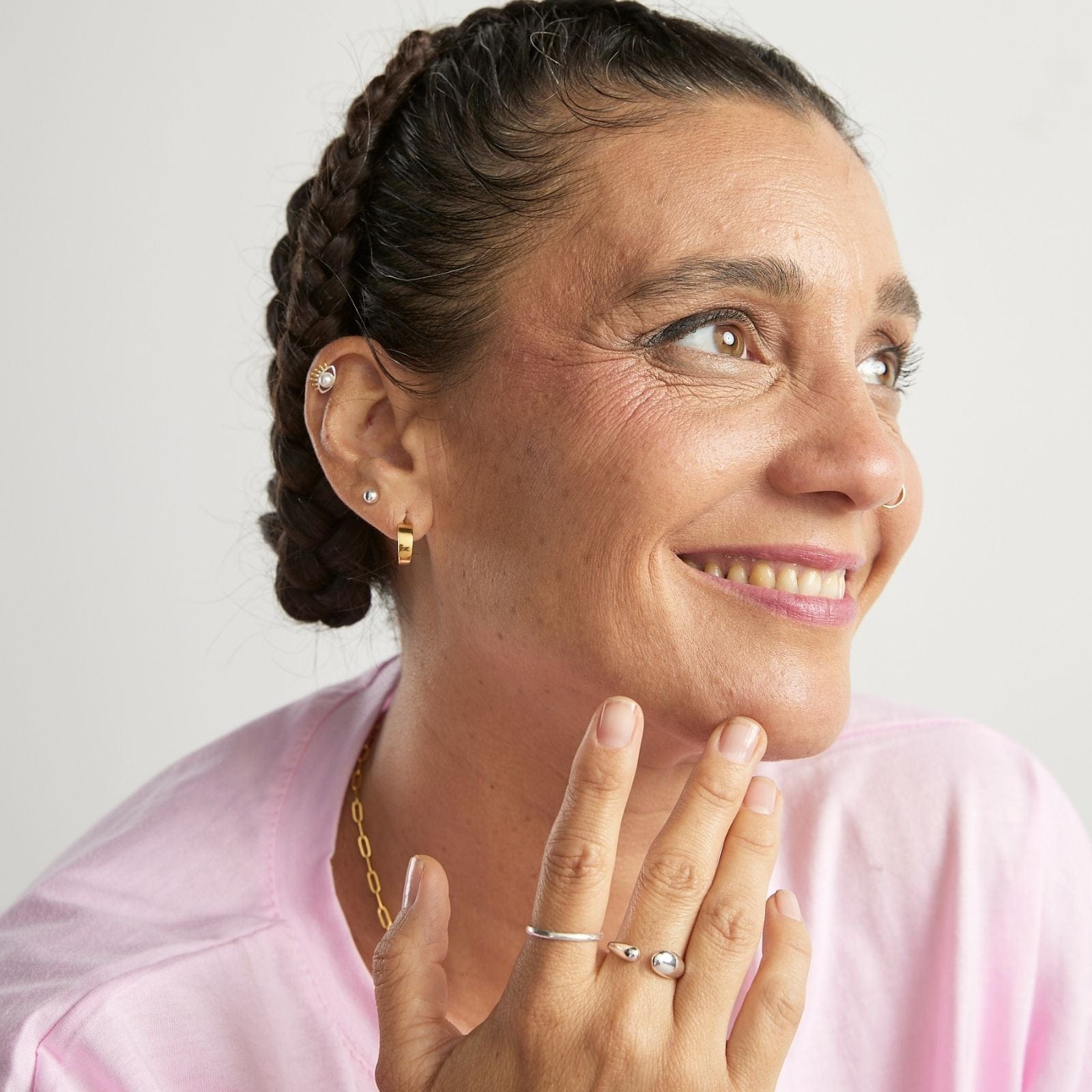 Goia AROS Aros 1/2 argolla 4x10 mm gold