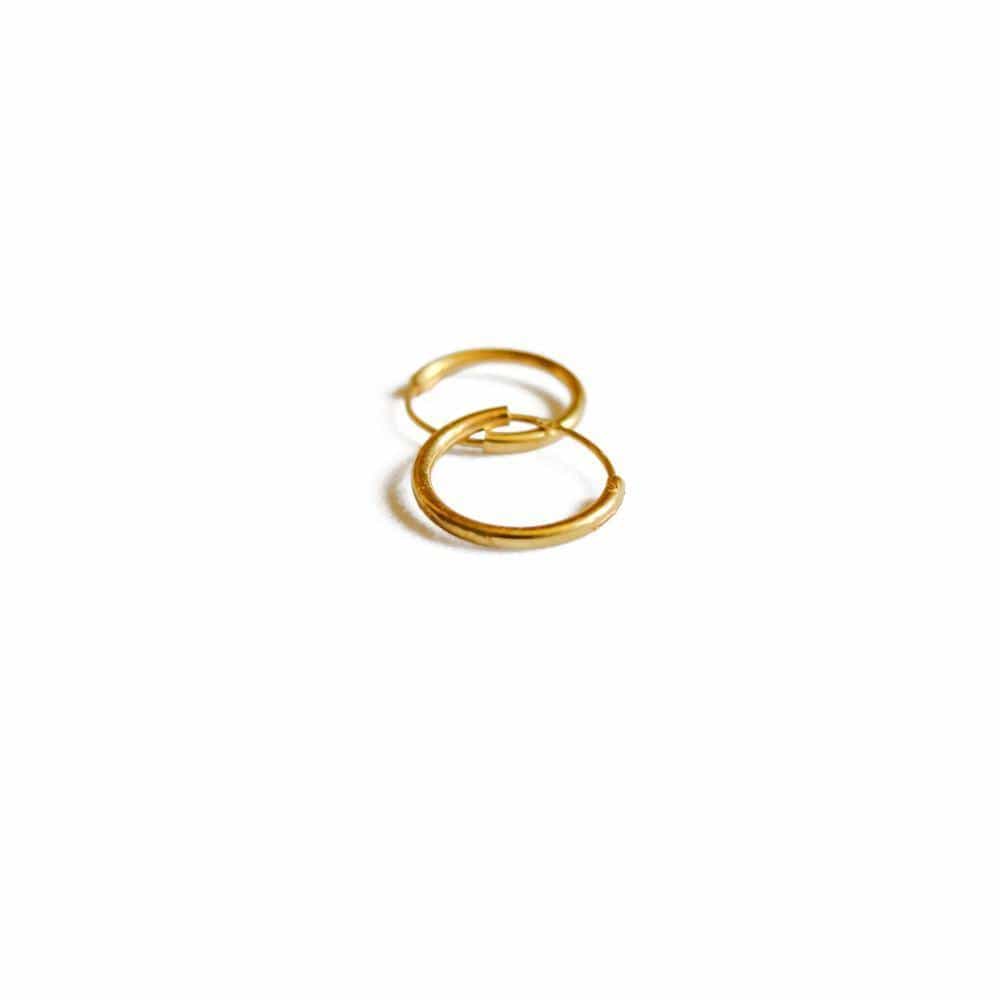 Aro argolla 12 mm oro - Goia