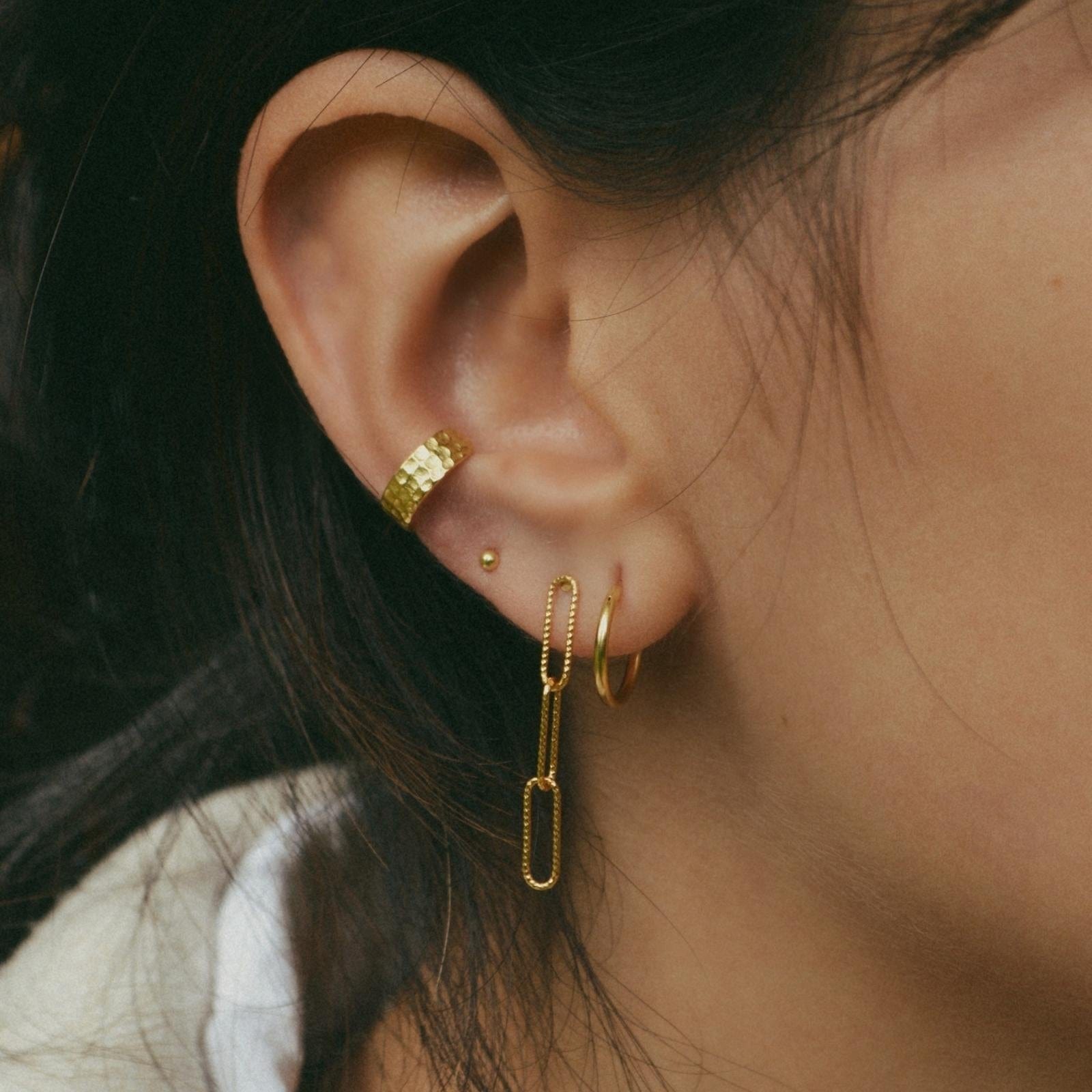 Aros argolla 12 mm gold