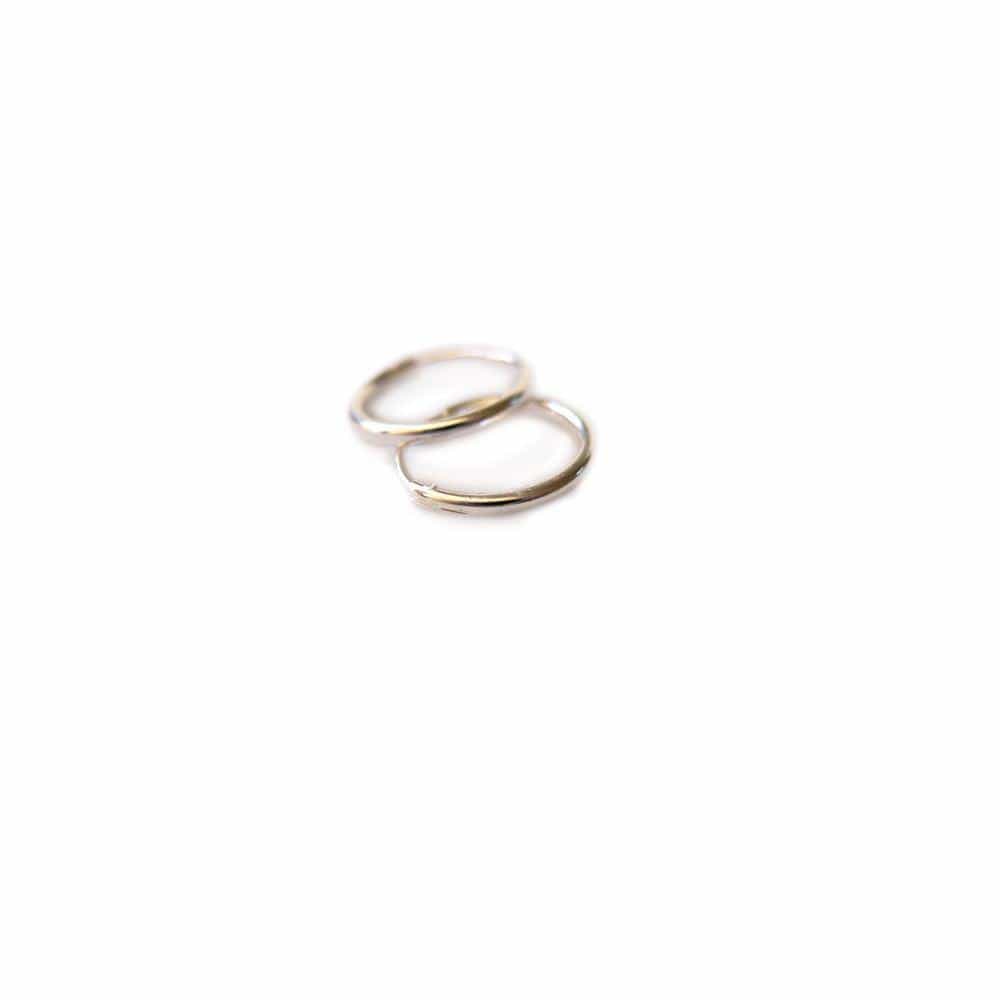 Aro argolla 12 mm plata - Goia