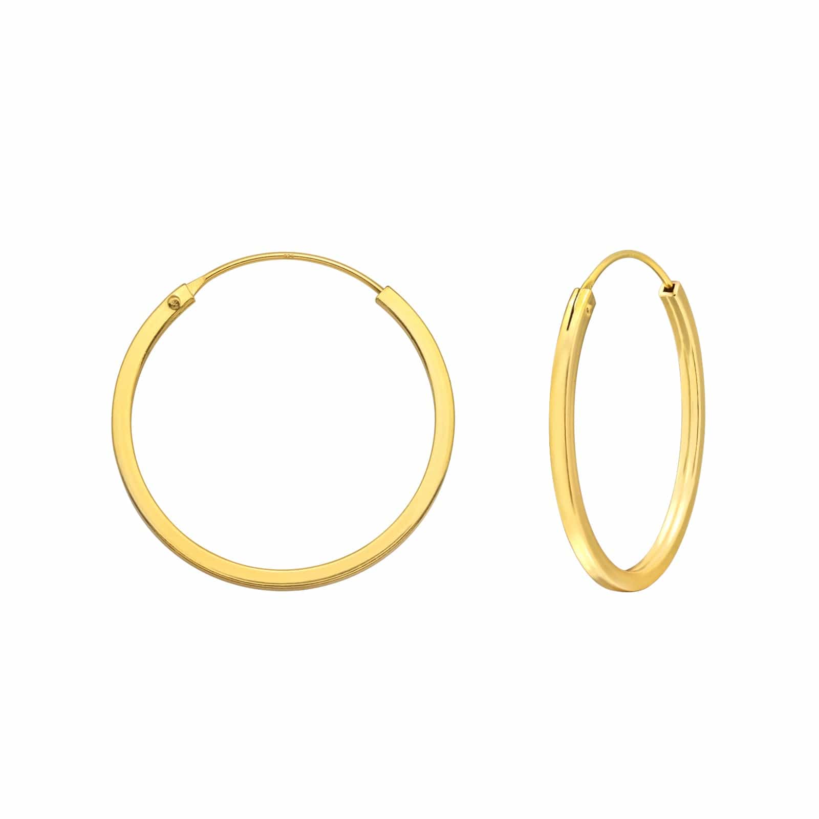 Goia Aros Aros Argolla Plana 25 mm Gold