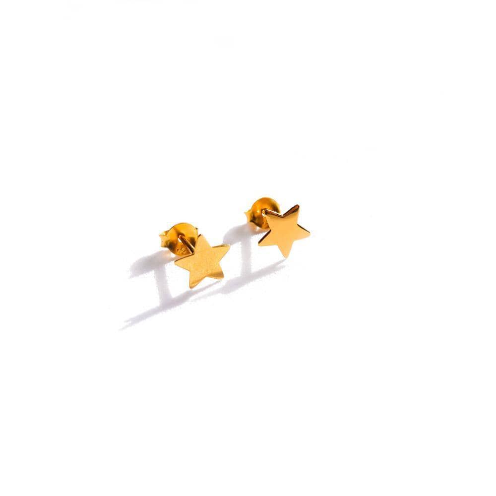 GOIA AROS Aros estrella liso gold