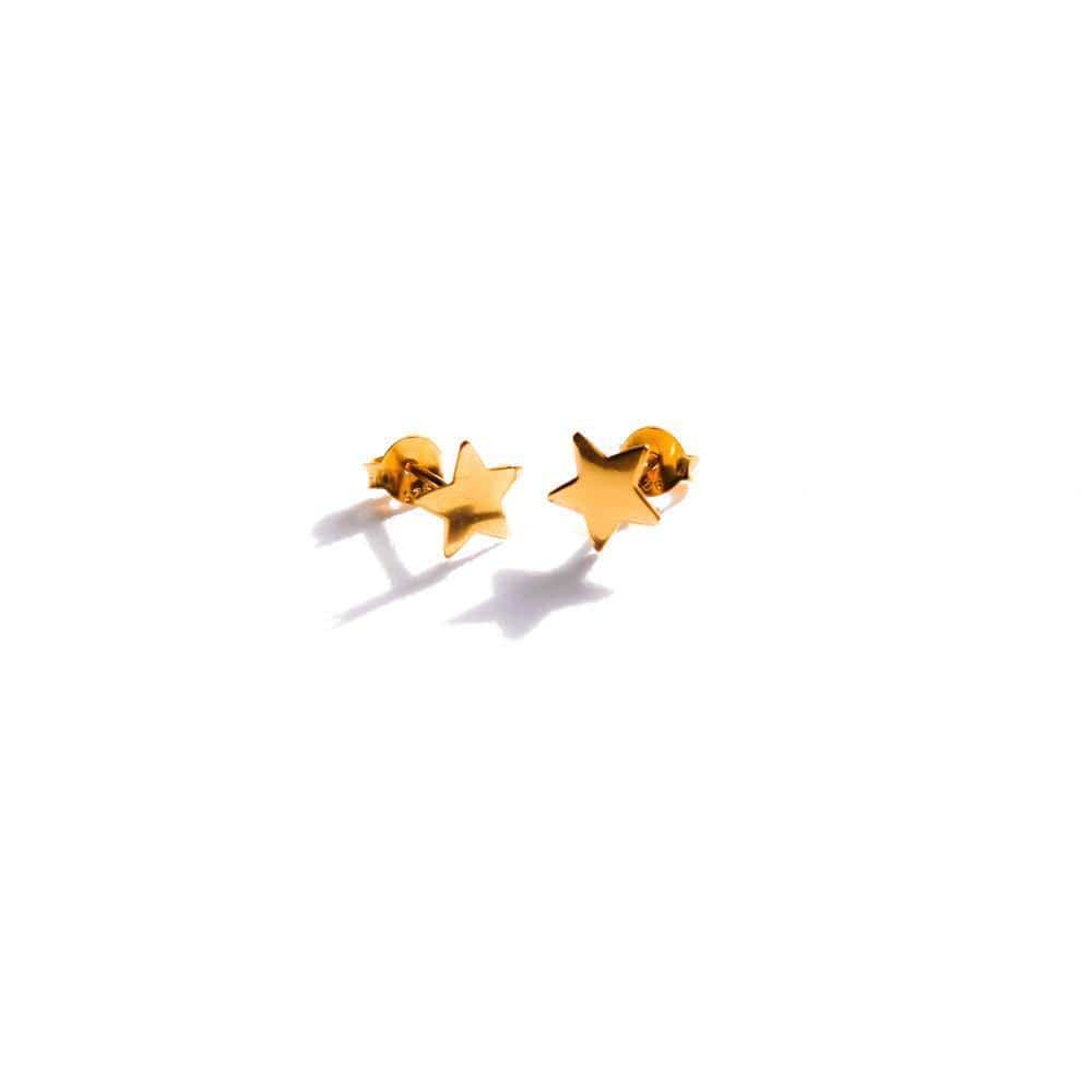 GOIA AROS Aros estrella liso gold