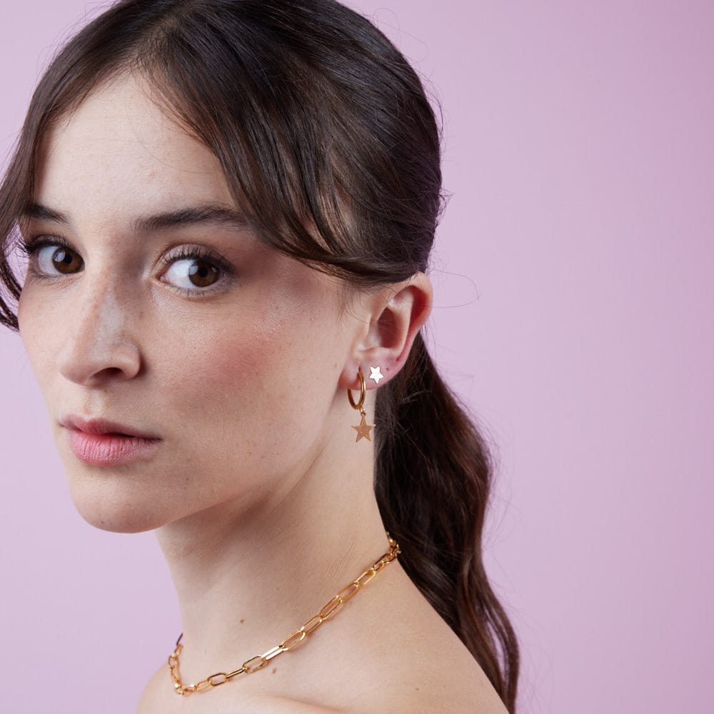 Goia AROS Aros estrella liso gold