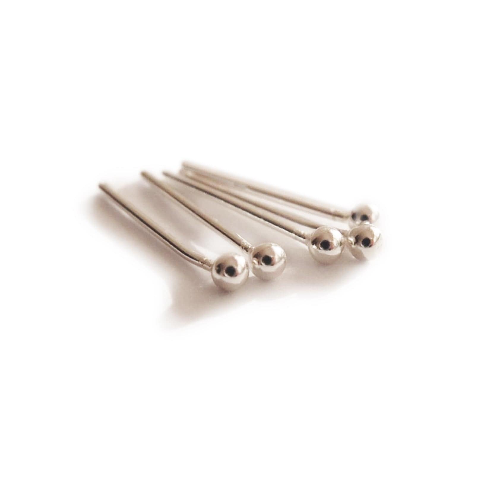 Aros nariz bolita 1,5mm plata (x 5)