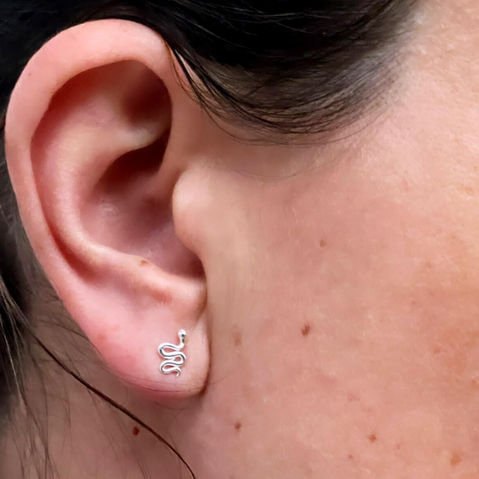 Aros Serpiente Silver