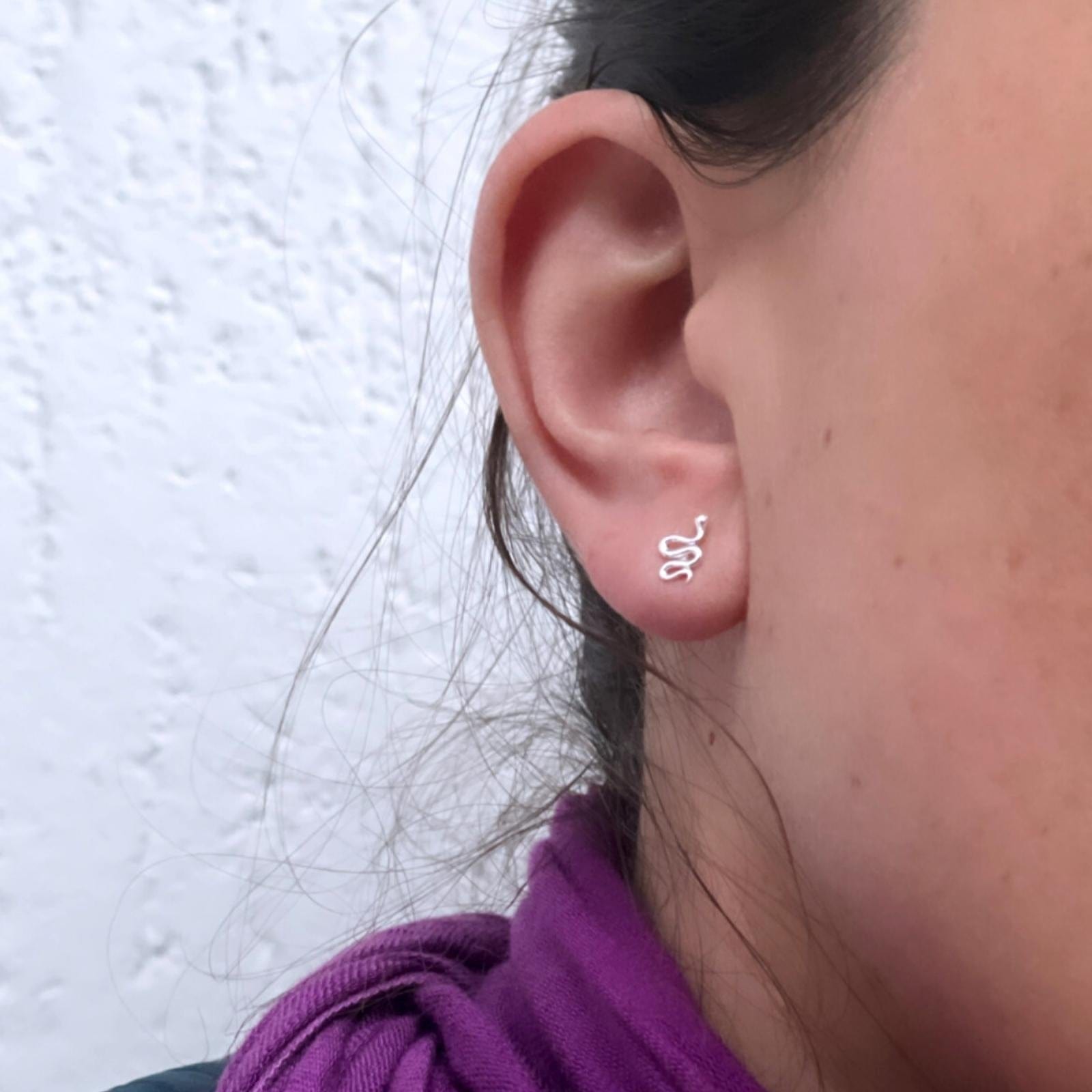 Aros Serpiente Silver
