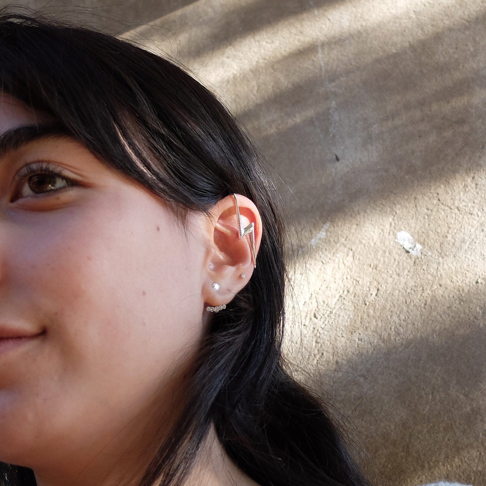 Cuff BIG RAYO con circones