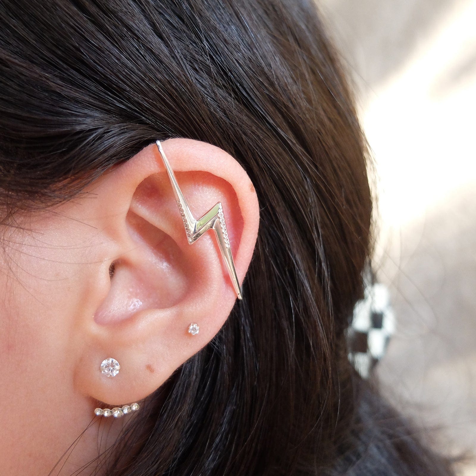 Cuff BIG RAYO con circones