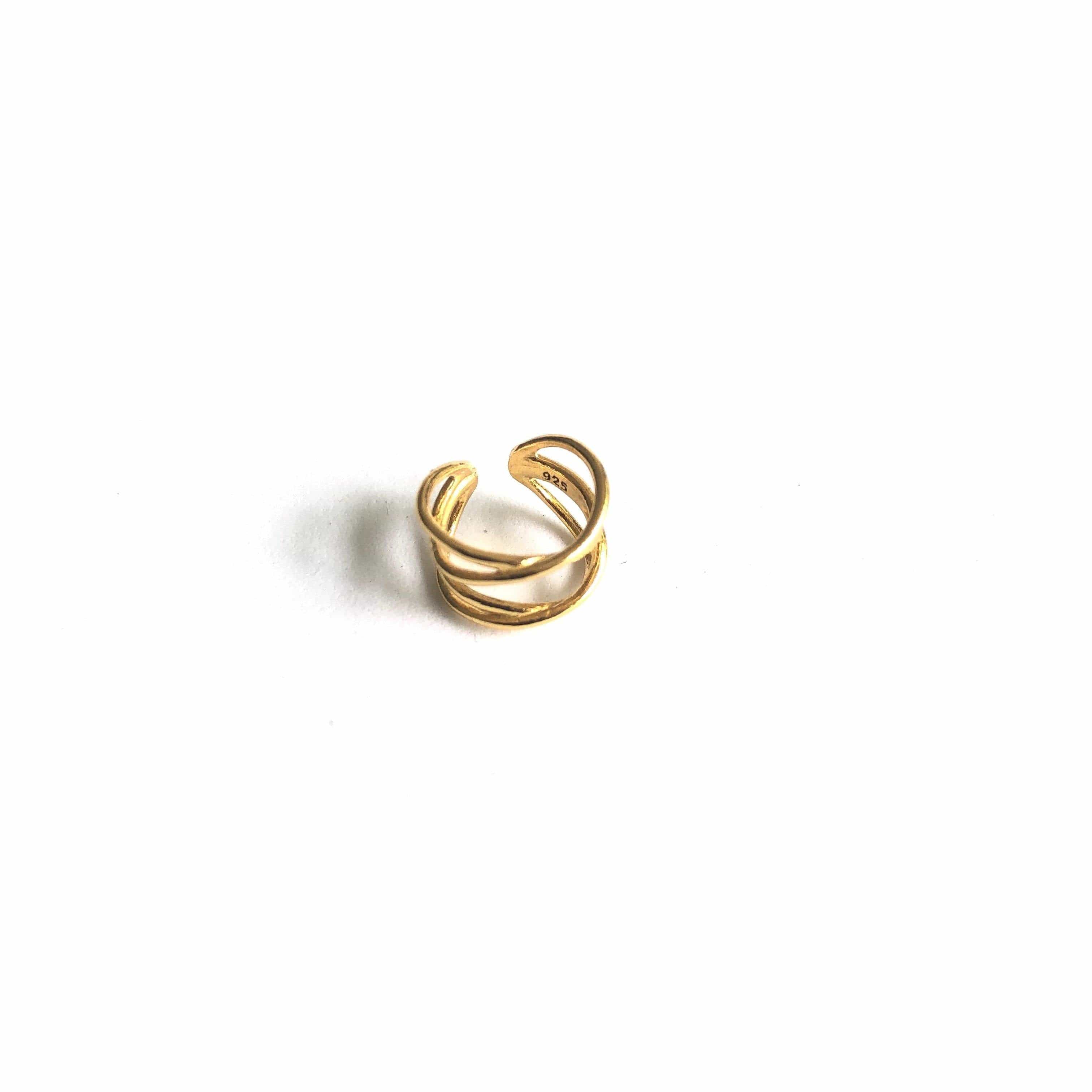 Goia AROS Cuff Doble Cruzado Gold