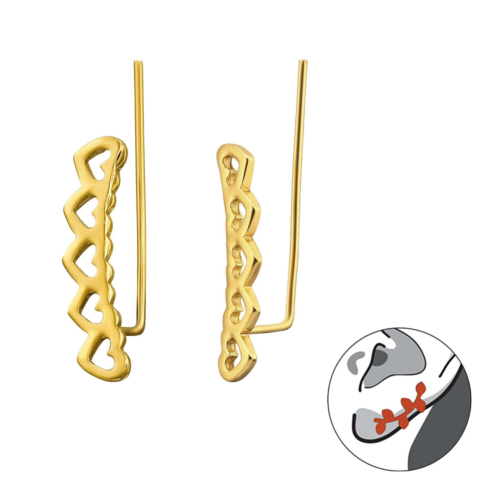 Goia AROS Trepador Corazones Gold