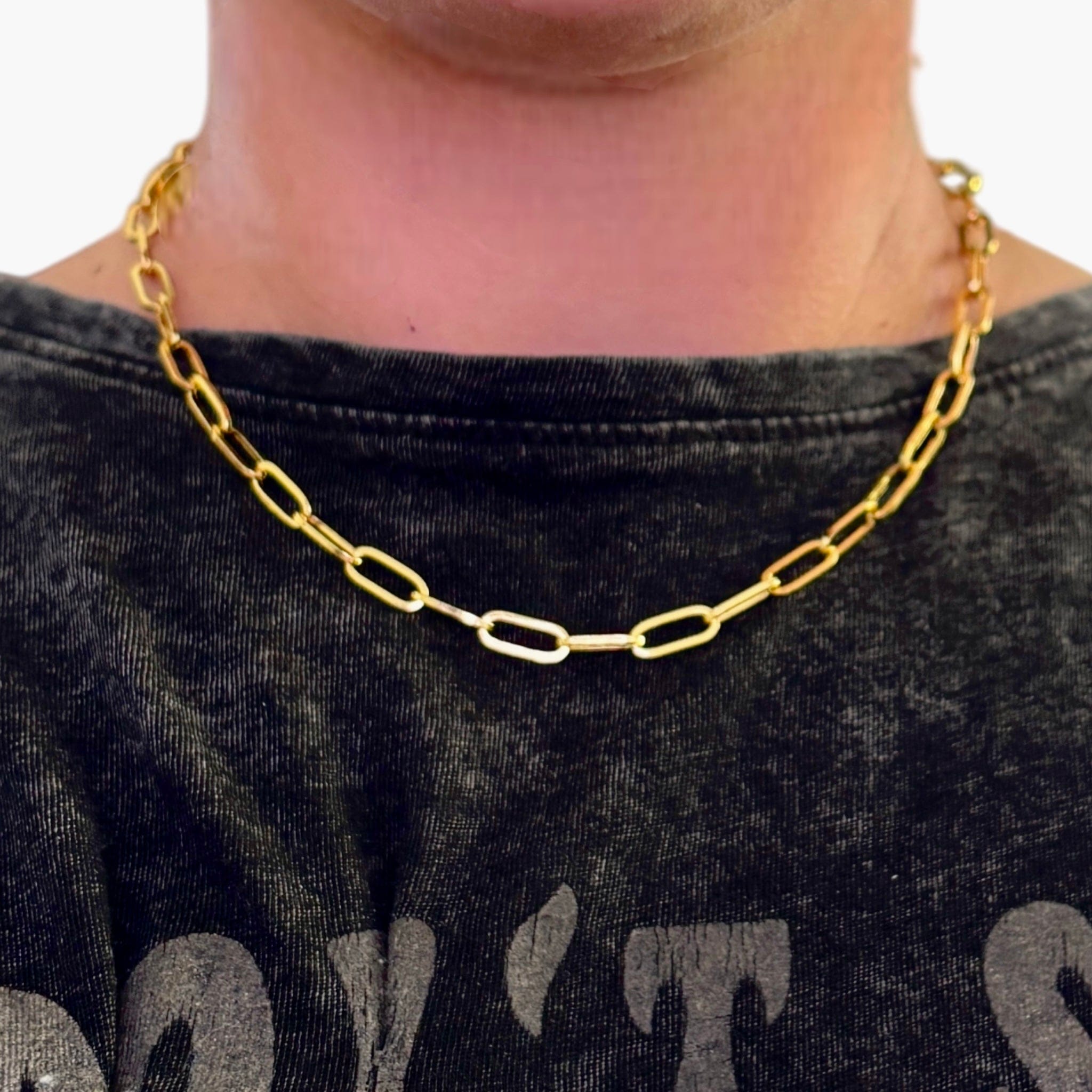 Goia Cadena Choker Cadena Gruesa Gold