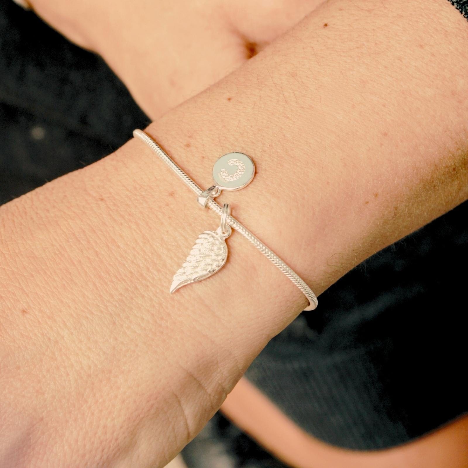 GOIA Charm Colgante letras plata