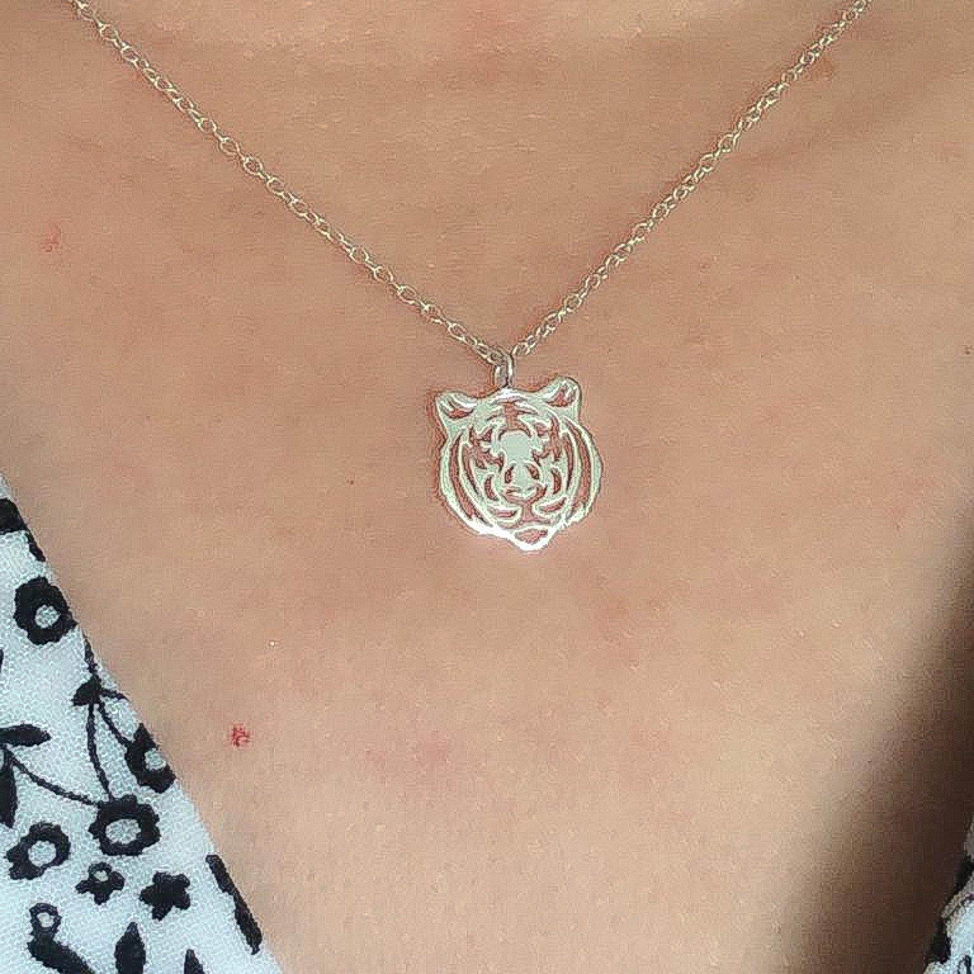 COLGANTE TIGRE M PLATA - Goia