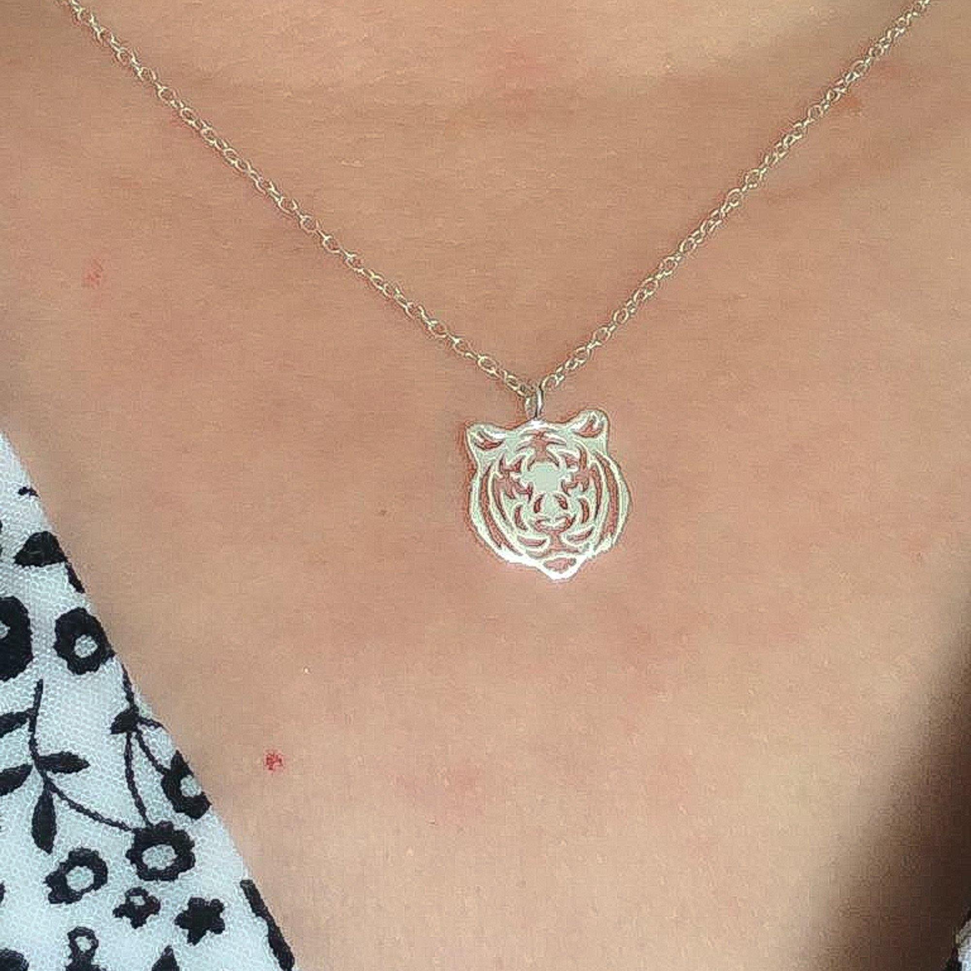 COLGANTE TIGRE M PLATA - Goia