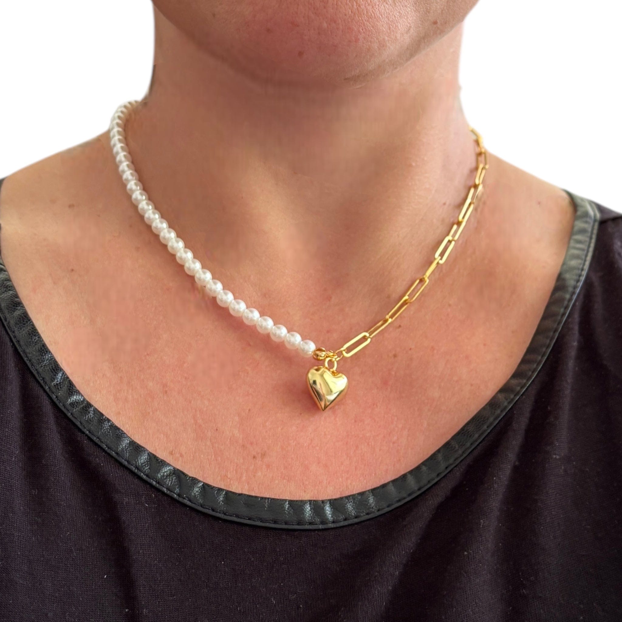 Goia COLGANTE Collar Corazón Dual Gold