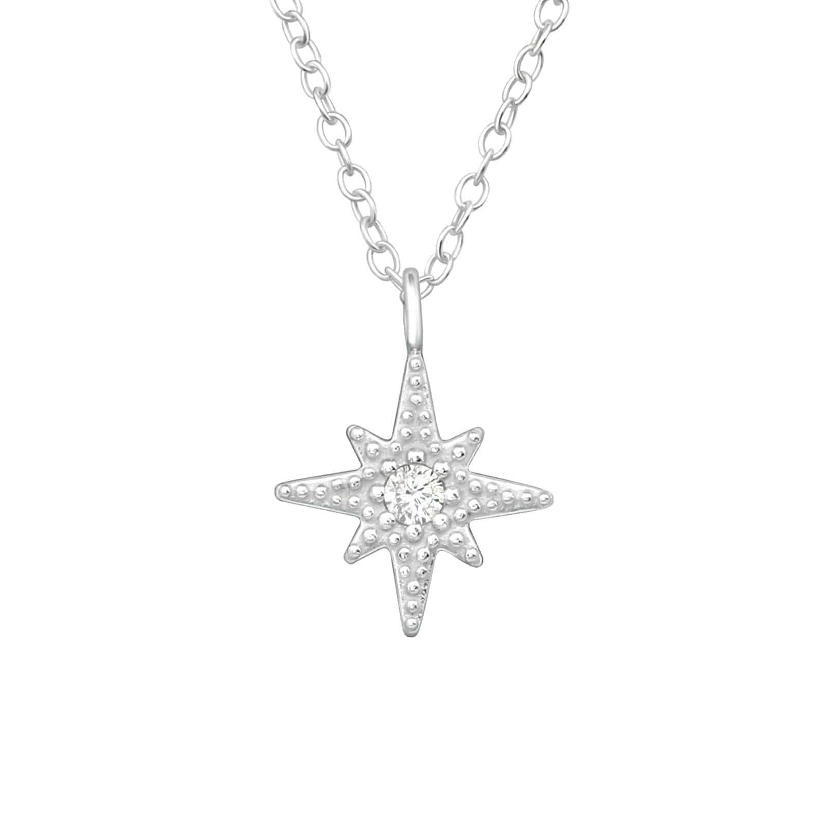 Goia COLGANTE Collar Lucero Plata