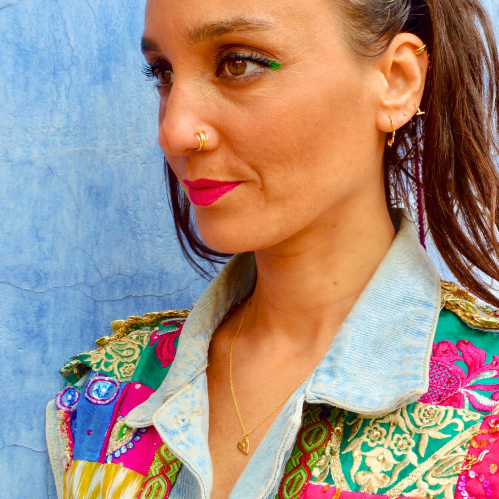 Collar Corazón dibujado Gold