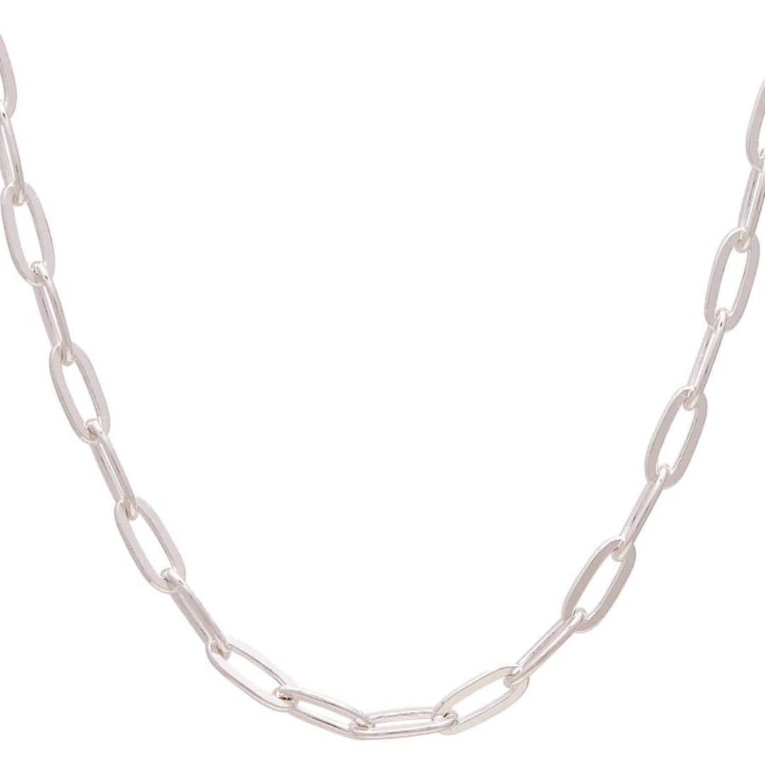 Goia COLLAR Cadena Unisex Gruesa 50 cm Plata