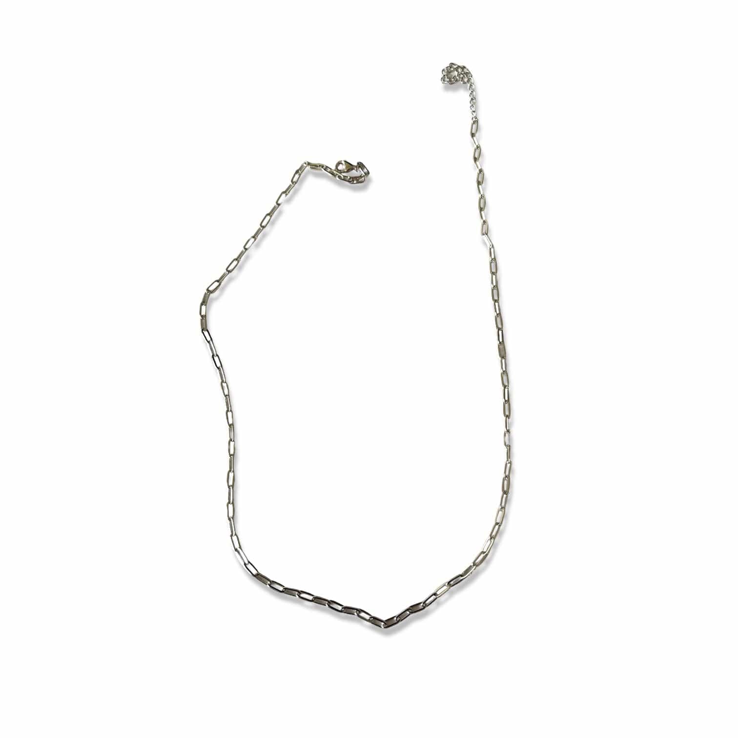 Goia COLLAR Cadena Unisex Gruesa 50 cm Plata