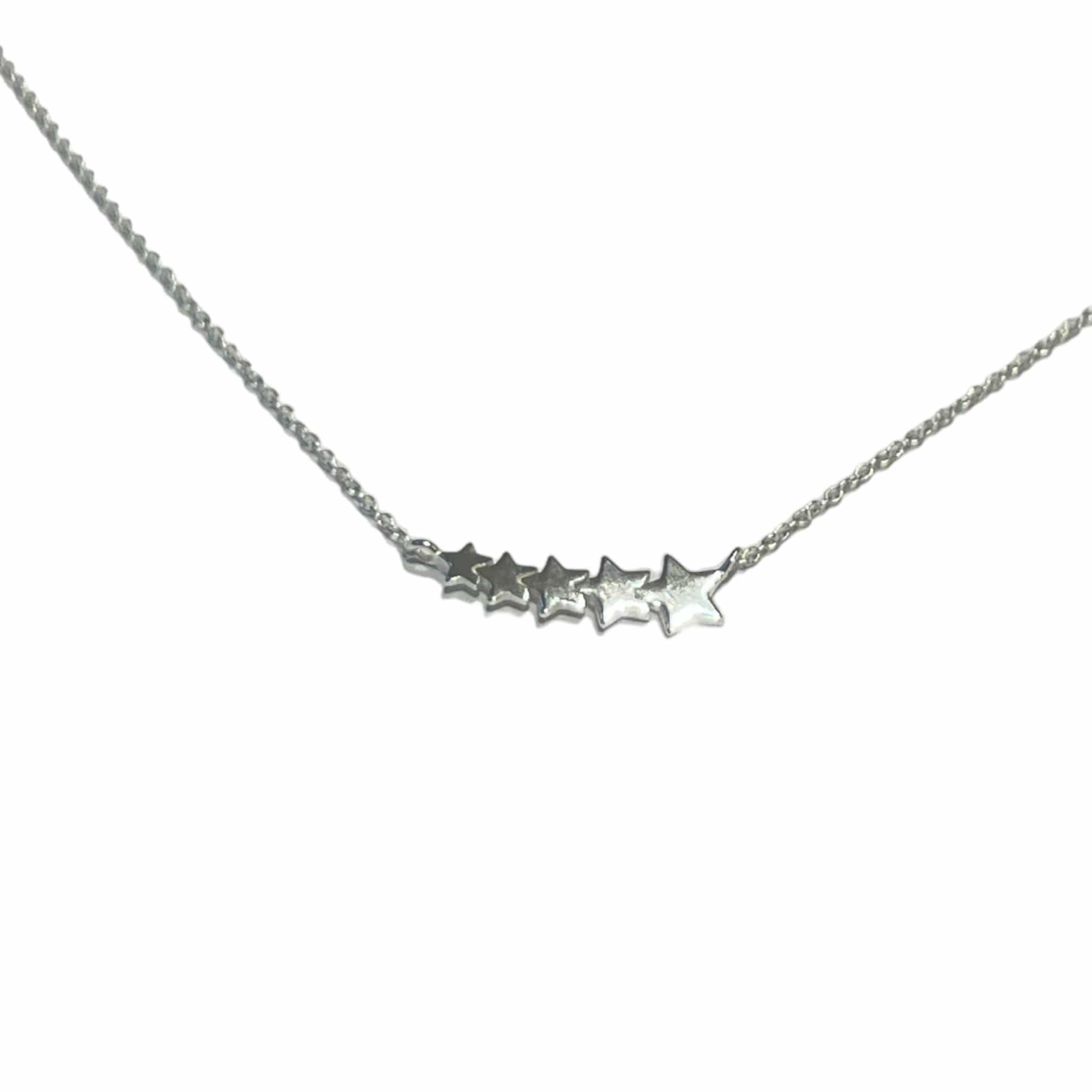 GOIA Collar Collar 5 Estrellas Unidas plata